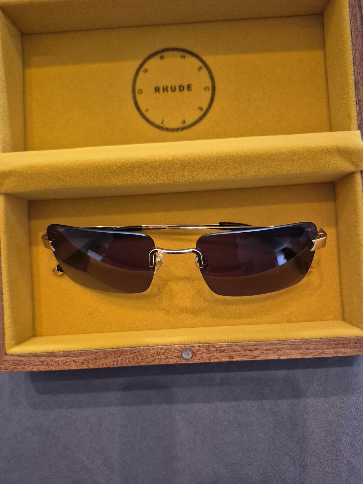 Rhude Rhude Rimless New Money Sunglasses Size ONE SIZE - 5 Thumbnail