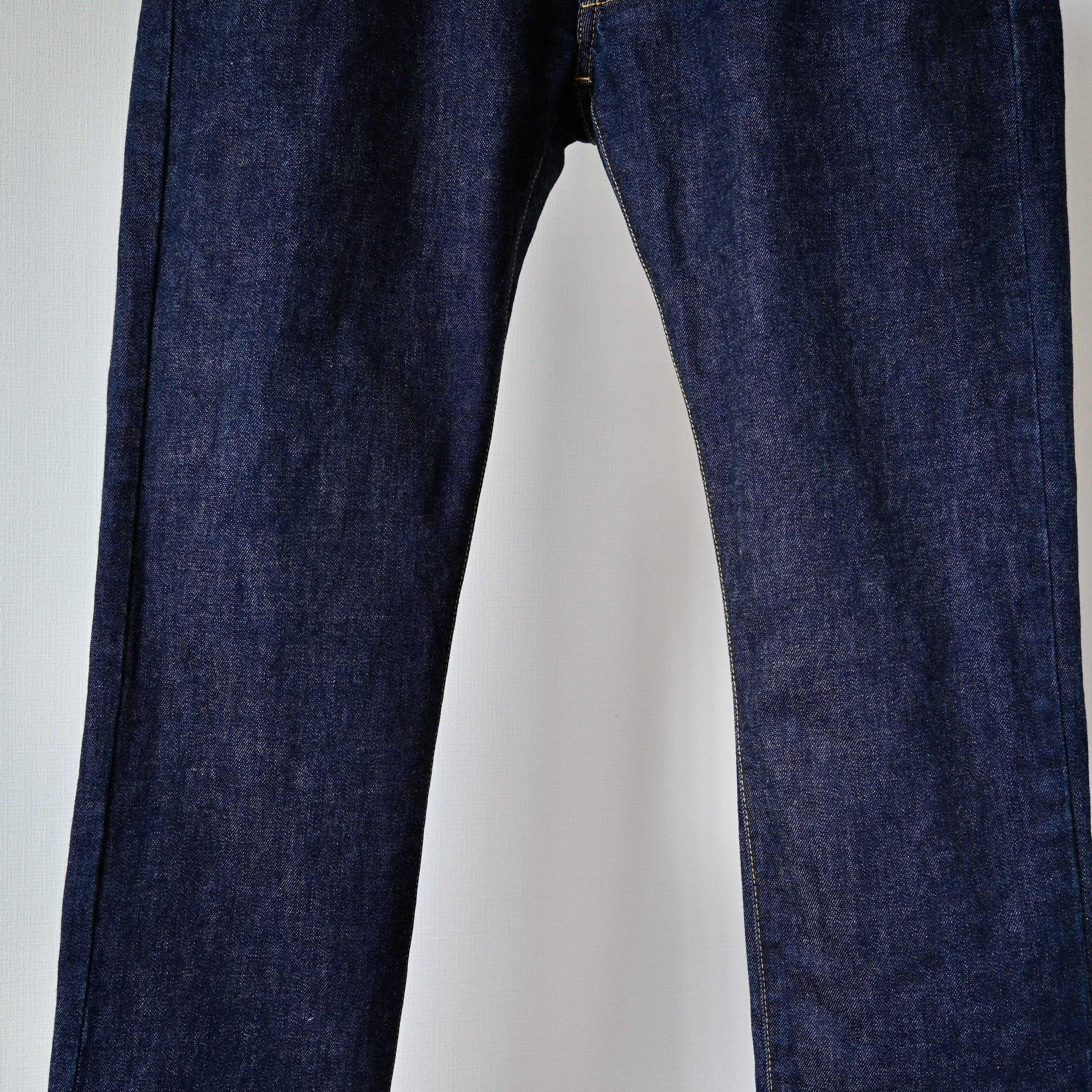 Beams Plus BEAMS Plus tapered straight leg stretch indigo denim jeans Size US 35 - 7 Thumbnail