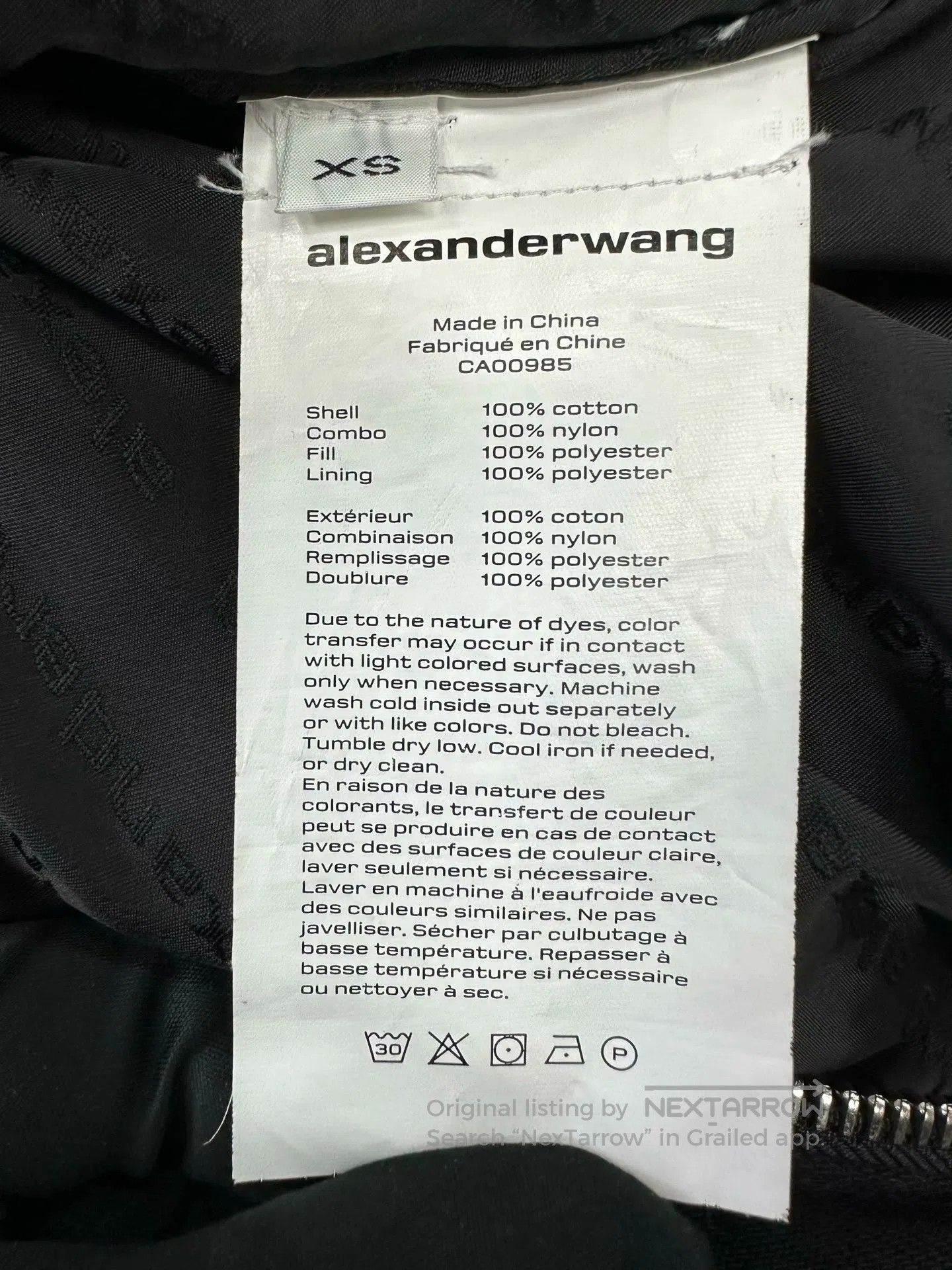 Alexander Wang Alexander Wang Black Denim Jacket with Sleeve Badge Logo C Size US XS / EU 42 / 0 - 4 Thumbnail