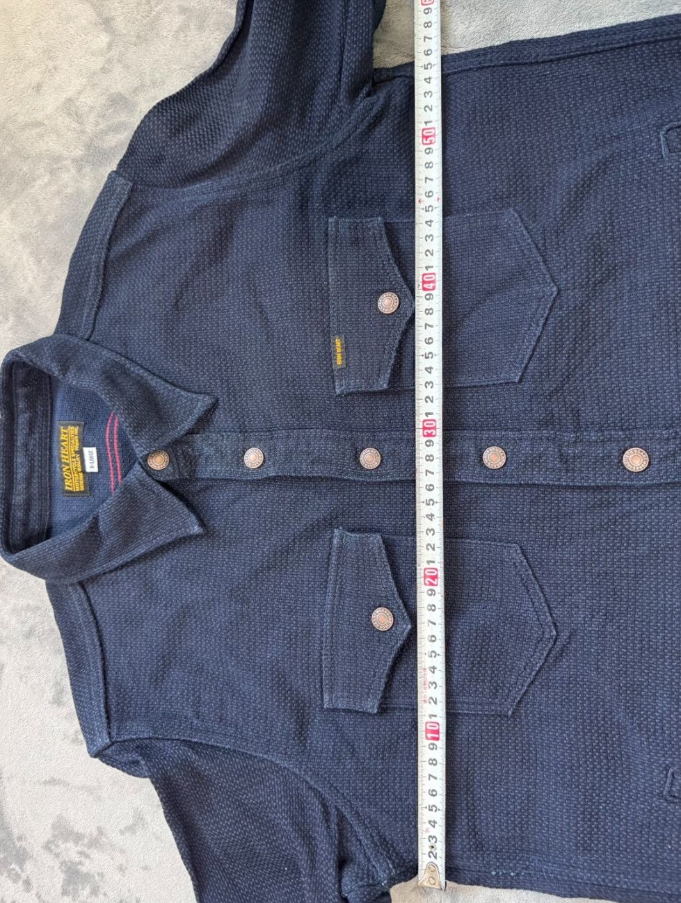 Iron Heart Iron Heart sizeXL laminated indigo denim shirtSulphu Size US XL / EU 56 / 4 - 5 Thumbnail