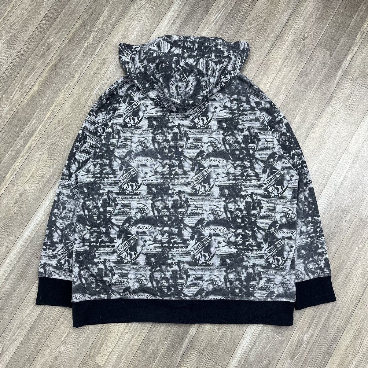 Affliction × If Six Was Nine × Japanese Brand Japanese Brand Full Print Grunge Poem Skull Lgb Zip Hoodie Size US XL / EU 56 / 4 - 16 Thumbnail
