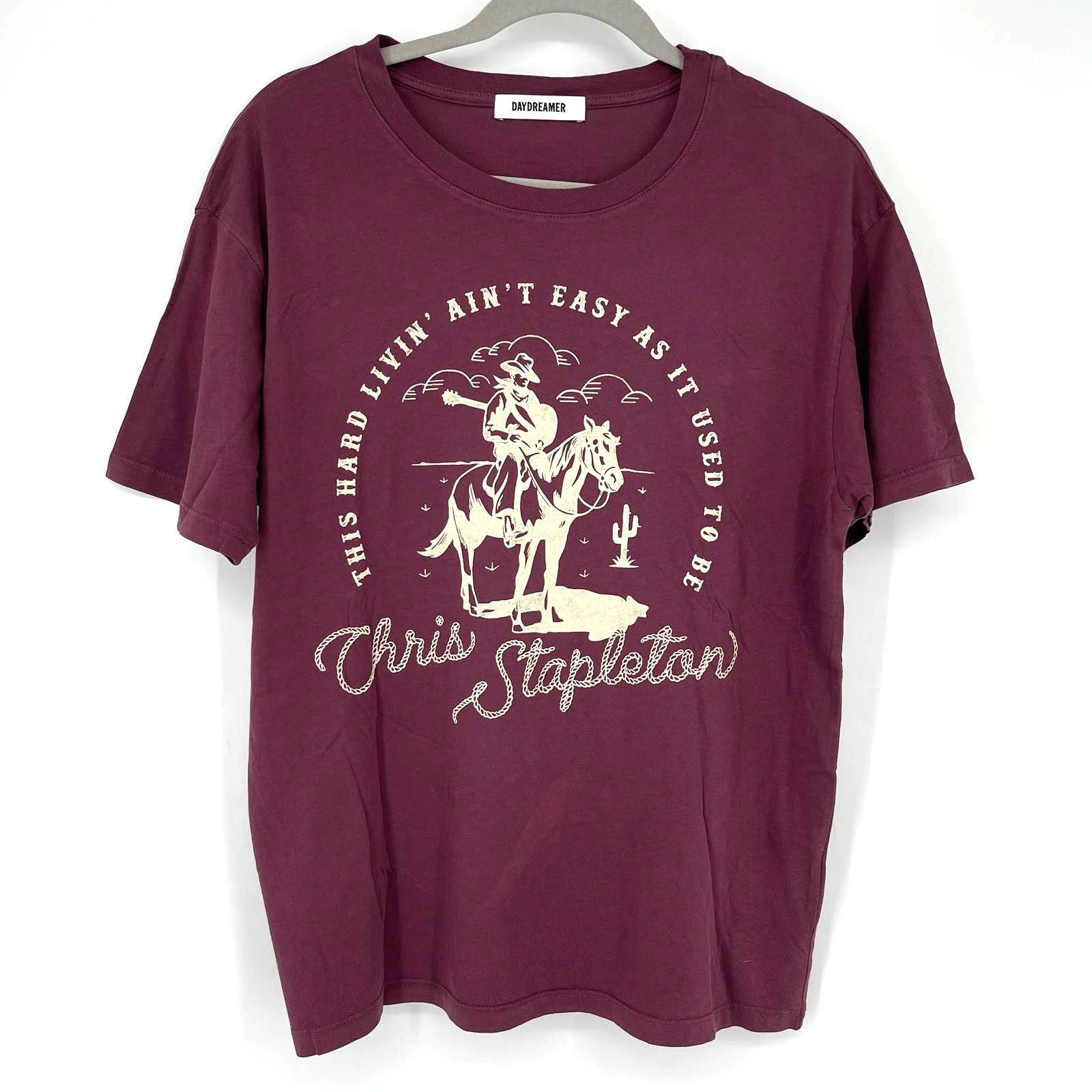 Daydreamer Daydreamer Chris Stapleton Hard Livin Boyfriend Tee Small Size S / US 4 / IT 40 - 1 Thumbnail