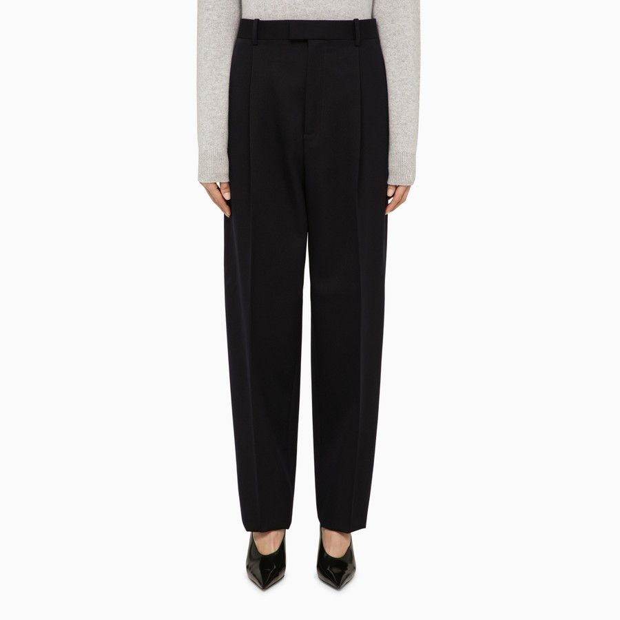 Bottega Veneta o1d2blof0824 Wool Trousers in Black Size 26" / US 2 / IT 38 - 1 Thumbnail