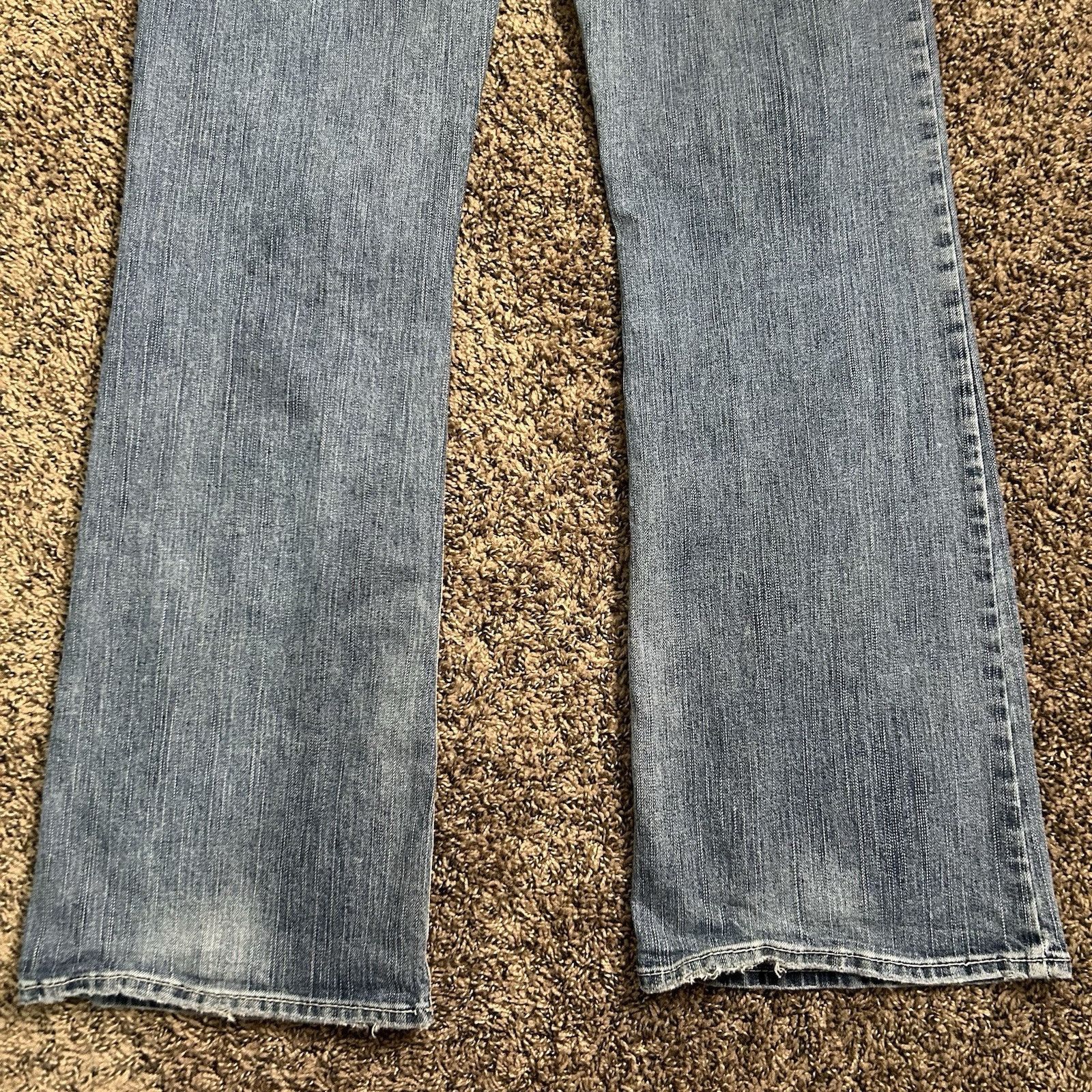 Silver Jeans Co. Silver Jeans Tina Western Glove Works Blue Jeans Size 31x33 Size 31" - 9 Thumbnail