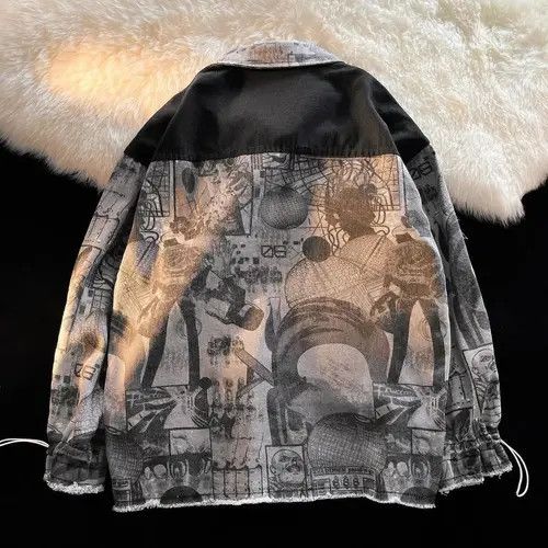 VIBE Functional windbreaker streetwear denim Jacket Coat y2k Size US XXL / EU 58 / 5 - 3 Thumbnail