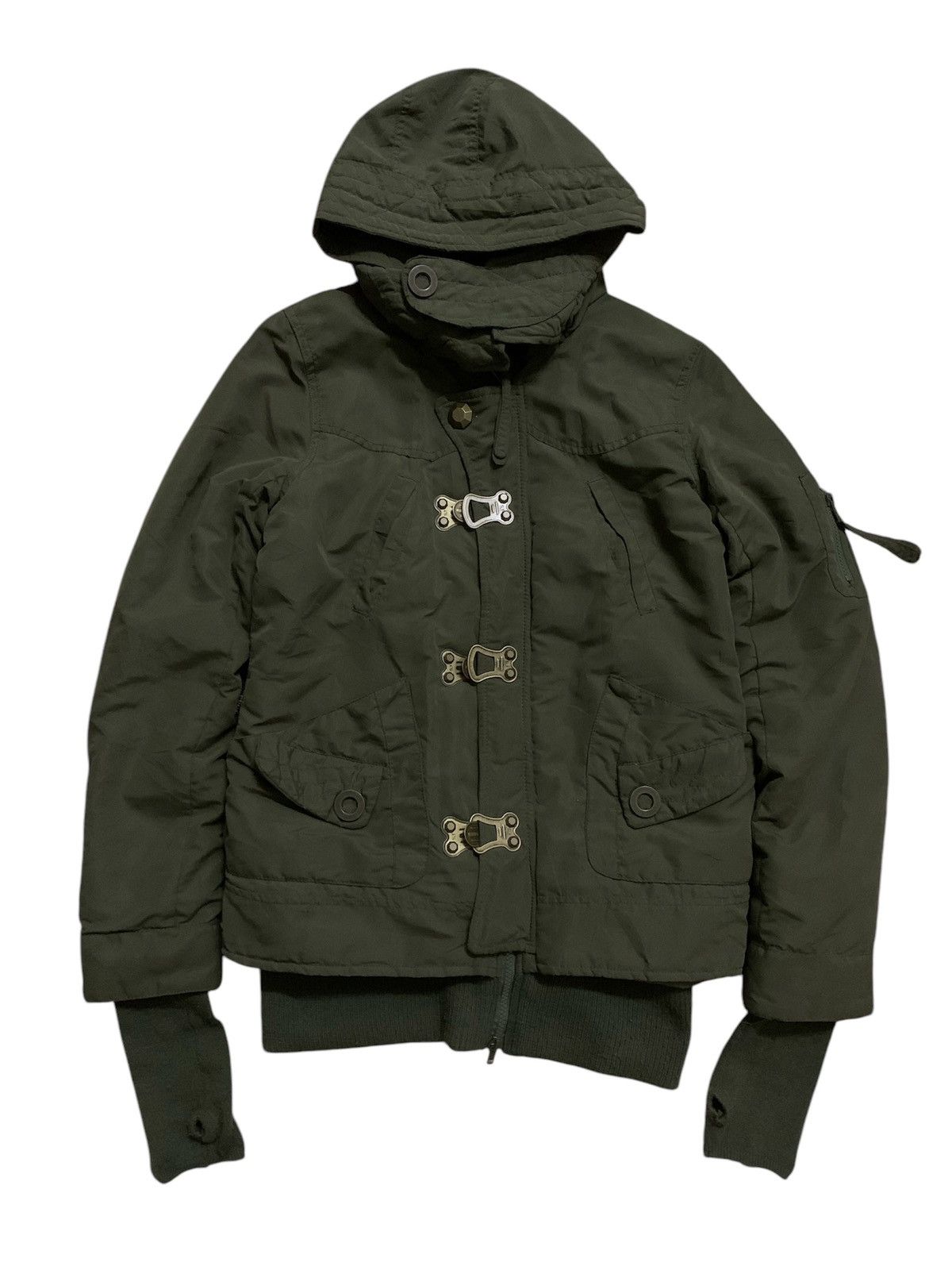 Japanese Brand Vtg Japanese Sly Product Military Hoodie Jacket Size S / US 4 / IT 40 - 1 Thumbnail