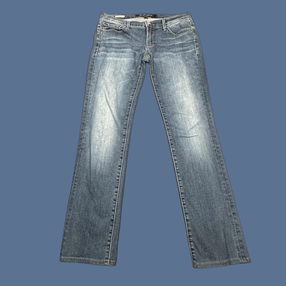 Driftwood Audrey Jeans Womens 27 Straight Leg Stretch Denim Mid Rise Classic Fit Blue Medium 27 Inseam 29 Pockets Stretch Regular 5 Pocket