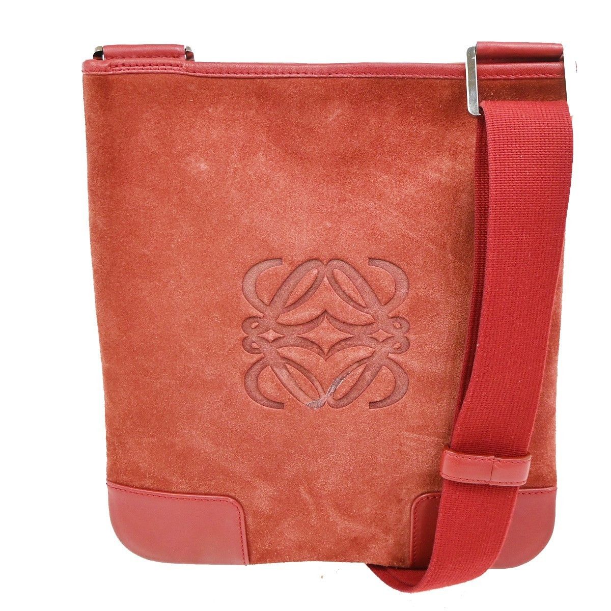 Loewe Loewe Anagram Shoulder Bag Suede Size ONE SIZE - 1 Thumbnail