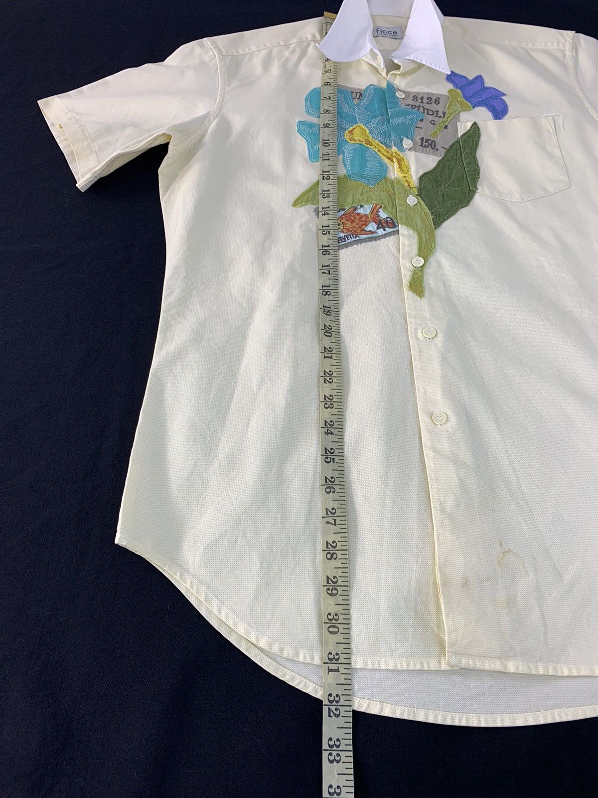 Japanese Brand Ficce Yoshiyuki Konishi Embroidery Floral Stamp Button Up Size M / US 6-8 / IT 42-44 - 10 Thumbnail