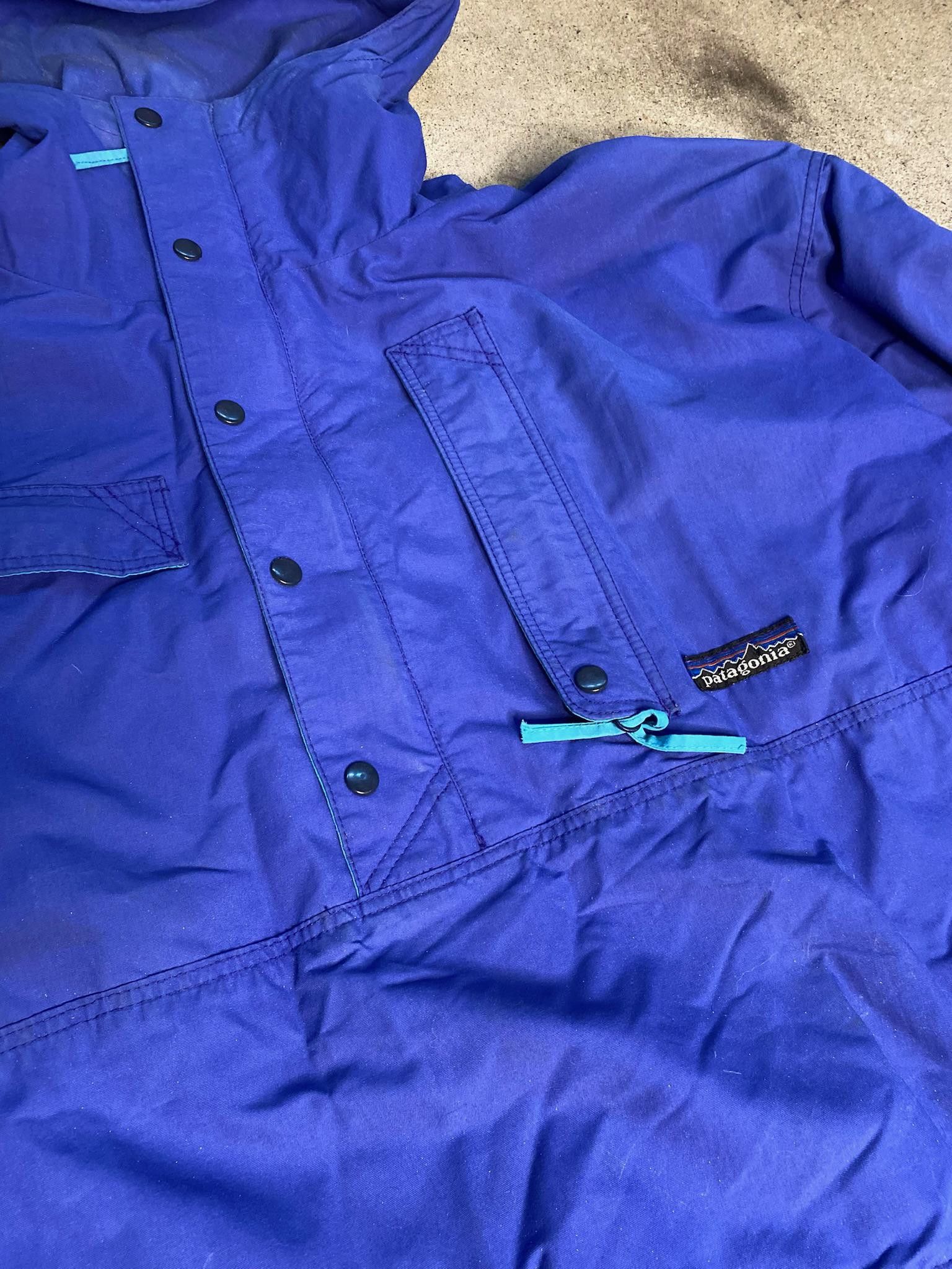 Patagonia Vintage 90s Patagonia Blue Rain Jacket Size Medium Size US M / EU 48-50 / 2 - 3 Thumbnail