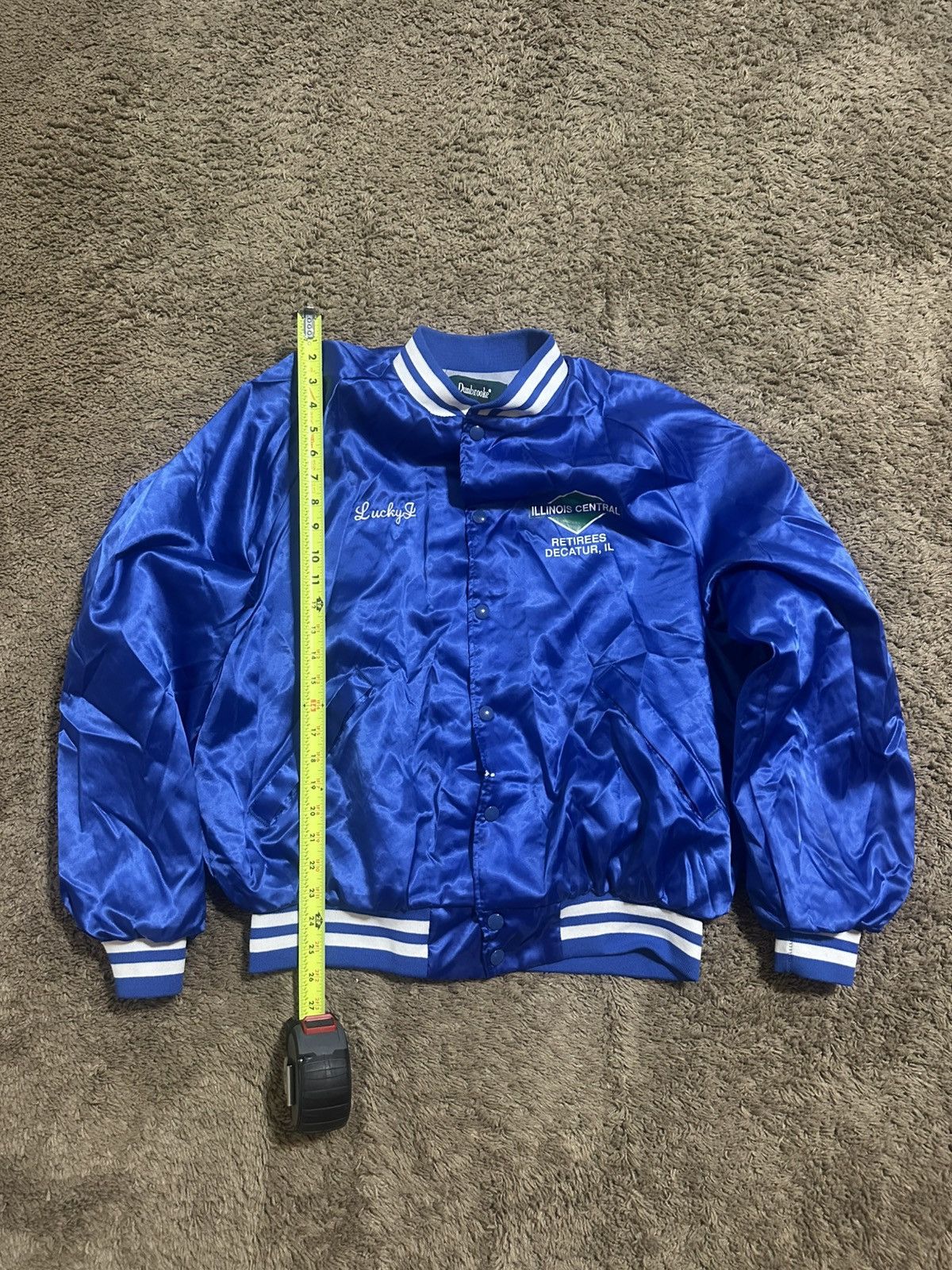 Nike Vintage Illinois Central satin jacket 80s size XL Size US XL / EU 56 / 4 - 8 Thumbnail