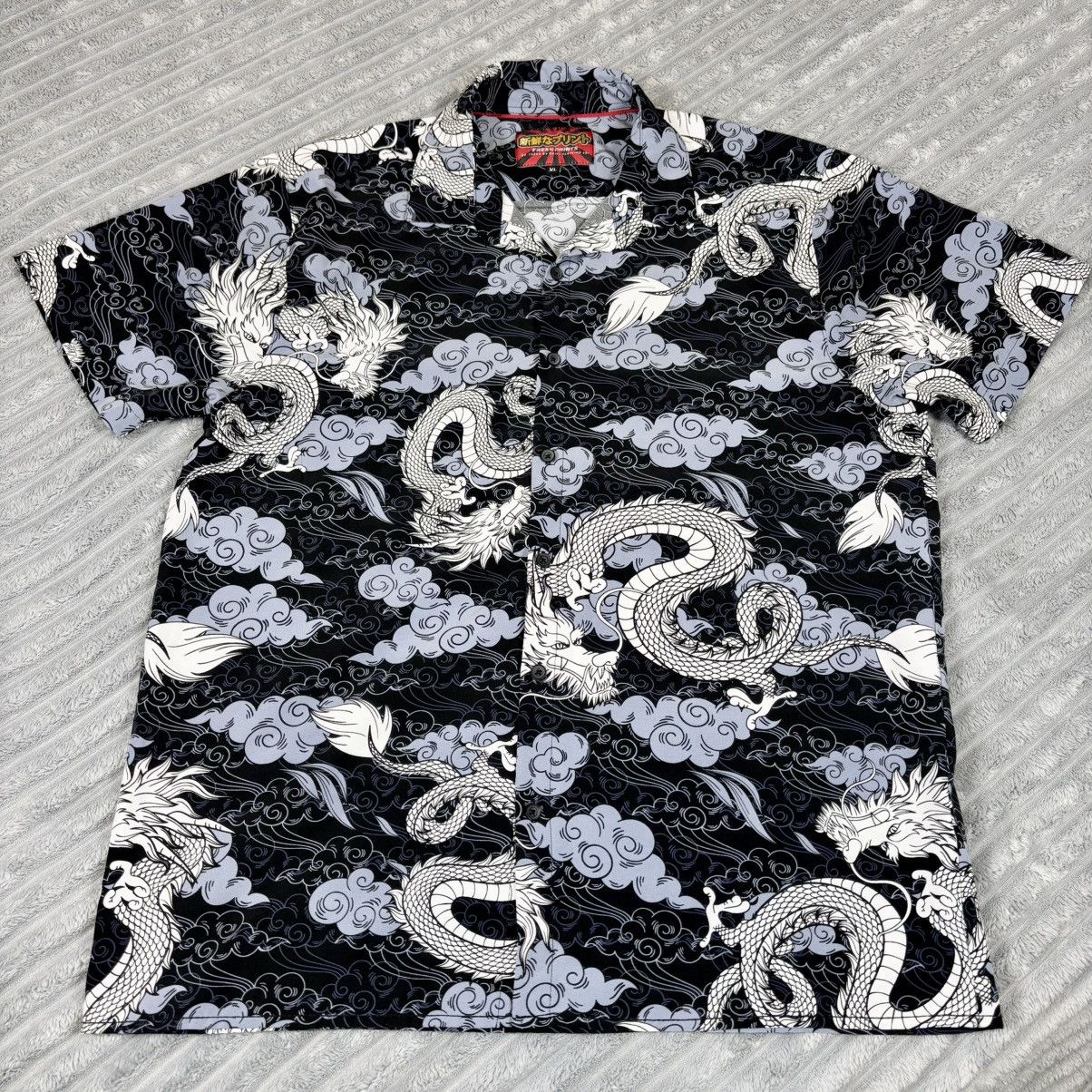 Other Fresh Prints of Tokyo Drill Mens XL Button Up Dragon Shirt Size US XL / EU 56 / 4 - 1 Thumbnail