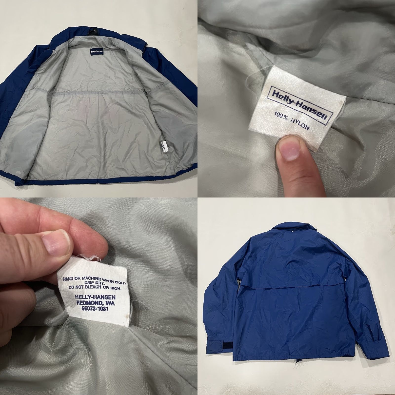 Helly Hansen VINTAGE Helly Hansen Windbreaker Jacket Mens Medium Blue Nylon Track Streetwear Size US M / EU 48-50 / 2 - 8 Thumbnail