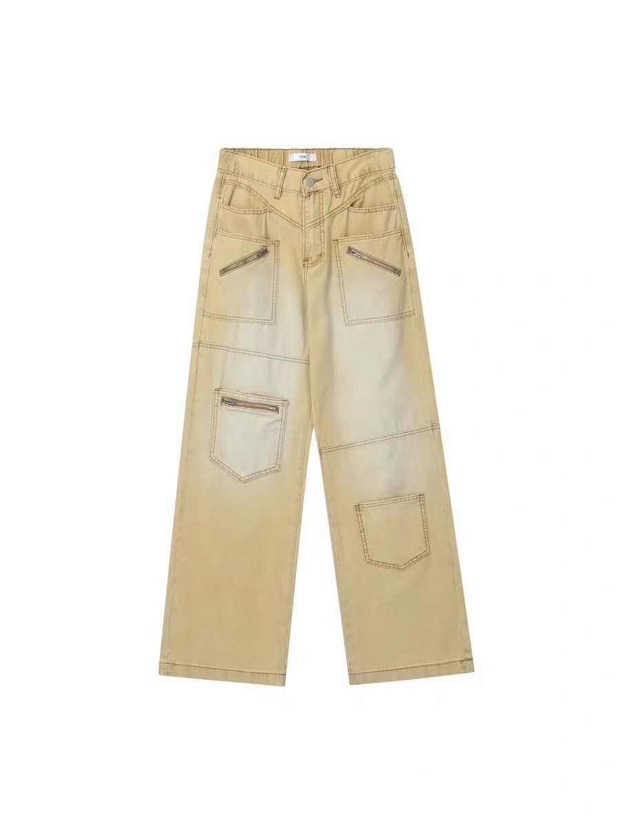 Japanese Brand × Jean Vintage wash baggy patchwork jeans Size US 30 / EU 46 - 3 Thumbnail