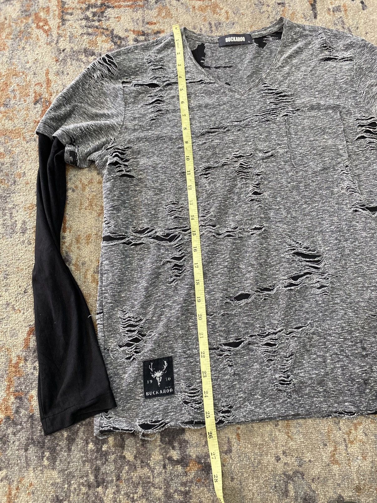 If Six Was Nine undefined distressed longsleeve double layer buckaroo japan Size US M / EU 48-50 / 2 - 11 Thumbnail