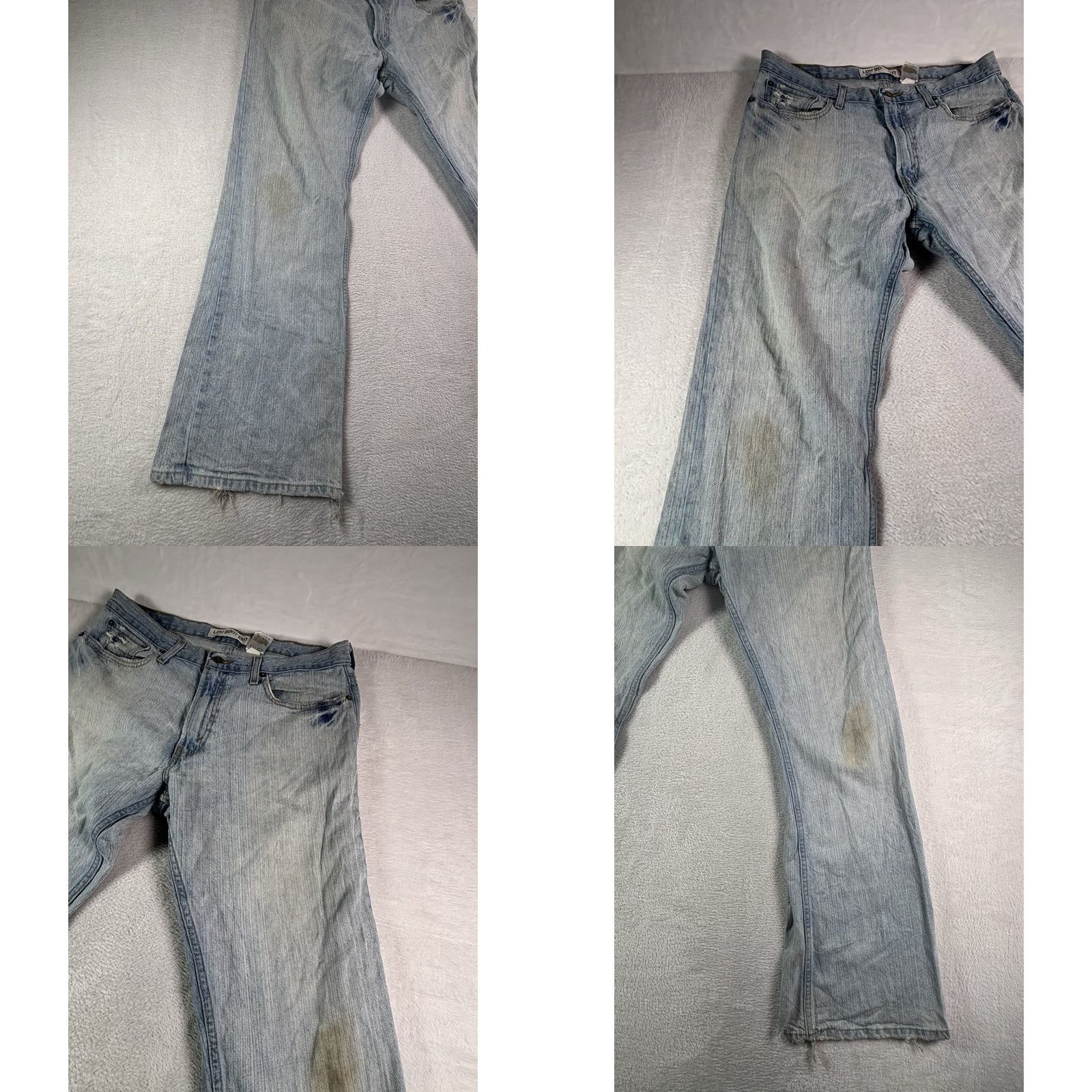 Levi's VINTAGE Levi's 527 Jeans Mens Low Boot Cut 34x30 Light Blue Wash Workwear Denim 5-Pocket Pockets 90s USA Cowboy Men Jeans Cap/Logo Zipper Button Size US 34 / EU 50 - 10 Thumbnail
