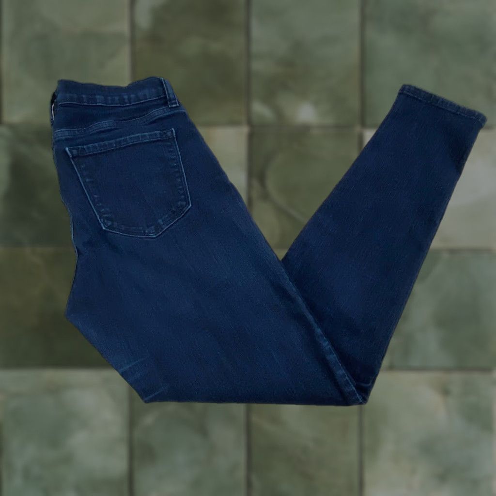 Banana Republic Banana Republic Womens Skinny Fit Jeans 6 Dark Blue Mid Rise Stretch Cotton Blend Size 28" / US 6 / IT 42 - 1 Thumbnail