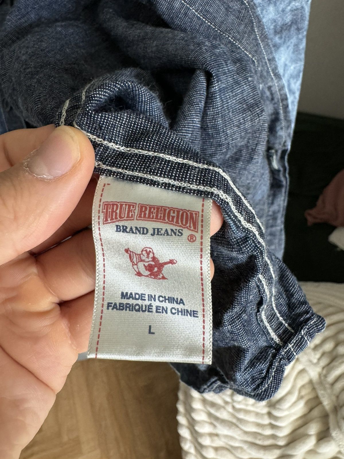 Japanese Brand × True Religion × Vintage True Religion Dyed Shirt Size US L / EU 52-54 / 3 - 7 Thumbnail
