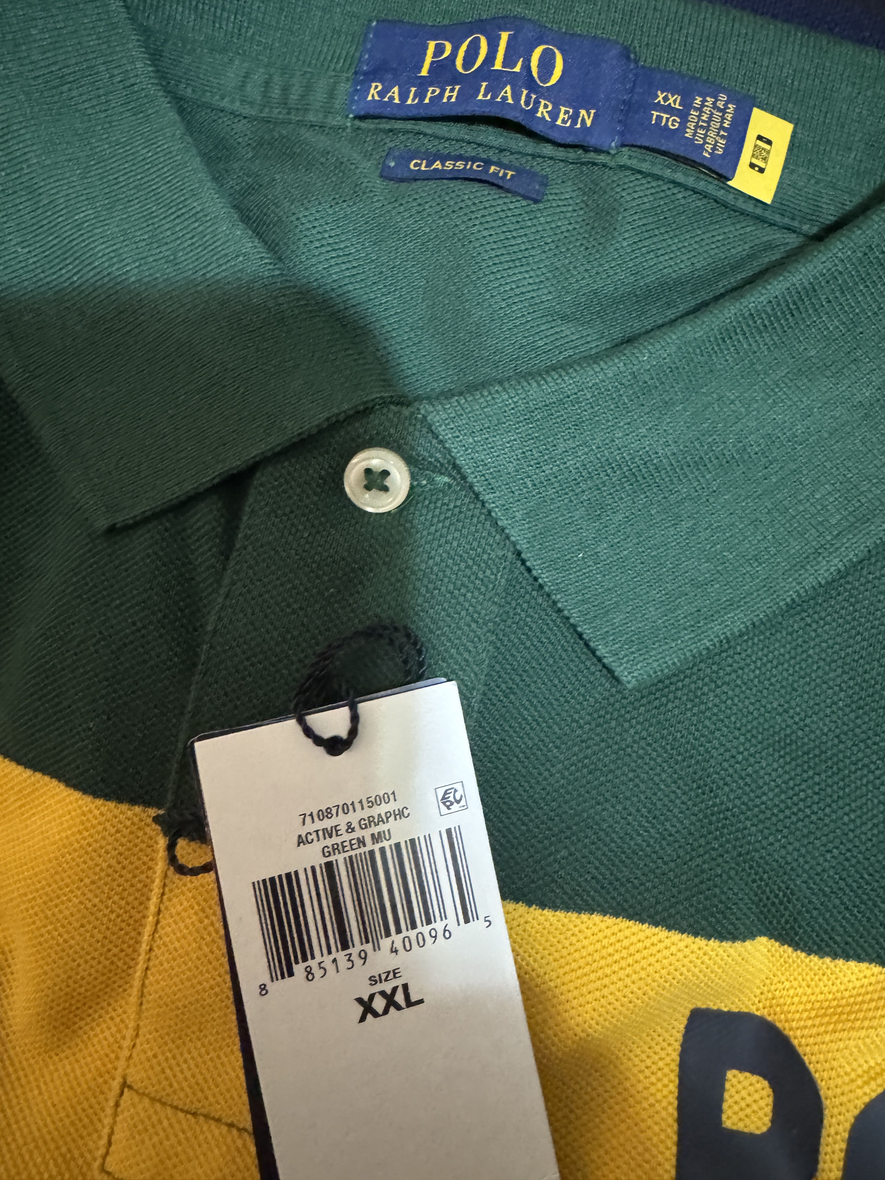 Polo Ralph Lauren NWT POLO RALPH LAUREN COLOR-BLOCKED LOGO MESH POLO SHIRT Size US XXL / EU 58 / 5 - 12 Thumbnail