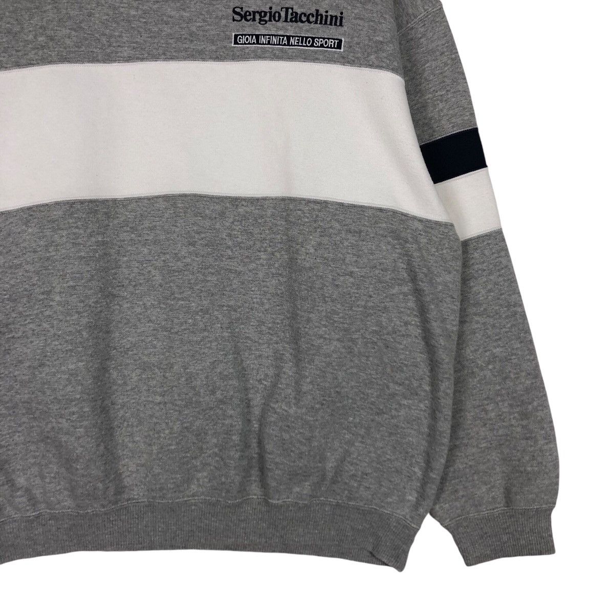 Sergio Tacchini × Vintage Vintage Sergio Tacchini Sweatshirt 90s Collection Large Size US L / EU 52-54 / 3 - 4 Thumbnail