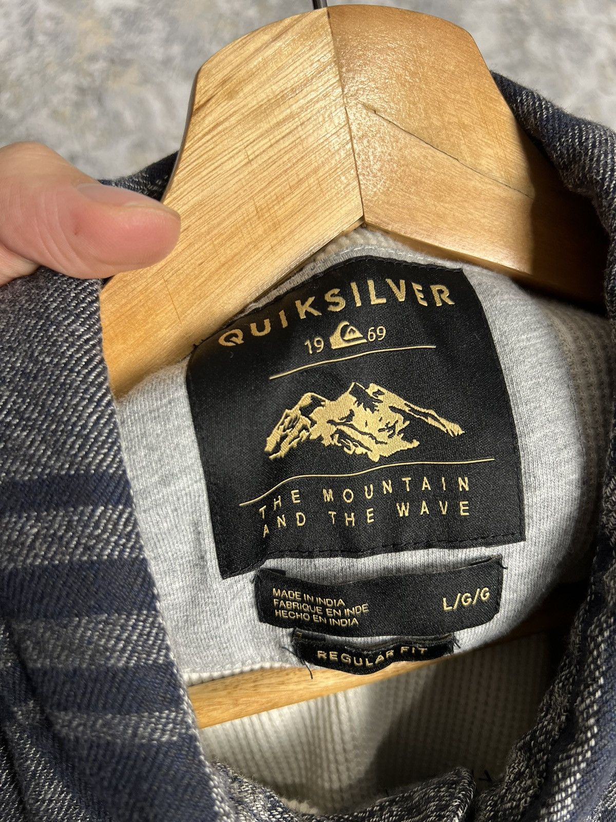 Quiksilver × Vintage Quiksilver Flannel Plaid L Sherpa Shacket Jacket Button Up Size US L / EU 52-54 / 3 - 5 Thumbnail
