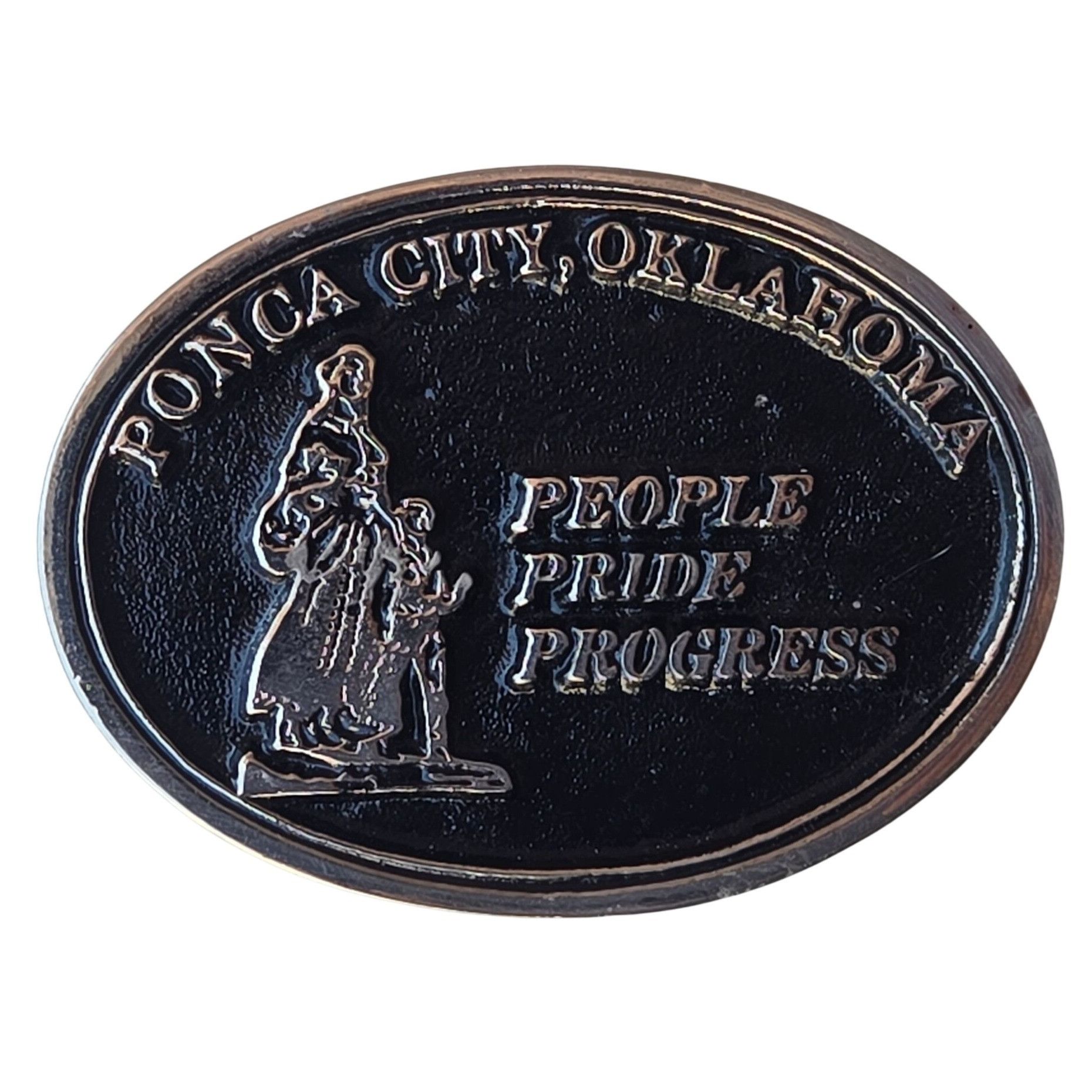 Other Ponca City Oklahoma Belt Buckle Pioneer Woman Ok Landmark Vi Size ONE SIZE - 7 Thumbnail