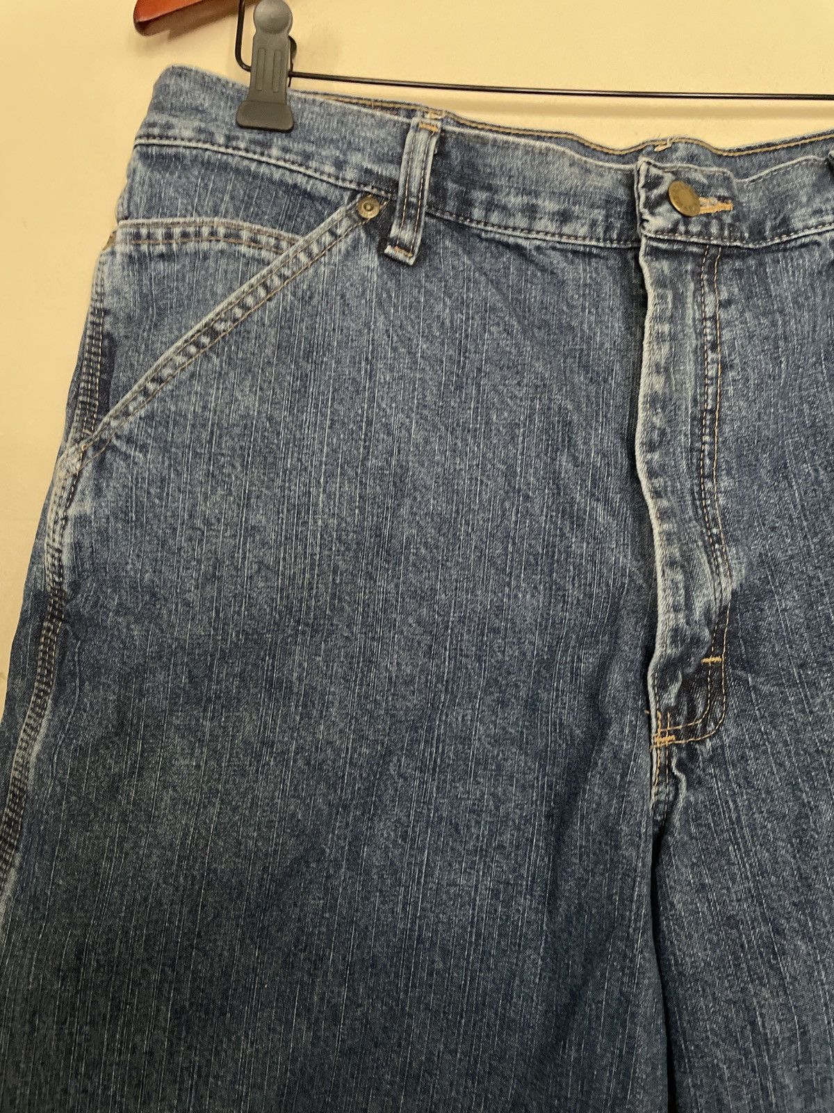 Designer × Vintage Old Mill JORTs Blue Denim Jean Shorts 36 carpenter men’s 🔥 Size US 36 / EU 52 - 2 Thumbnail