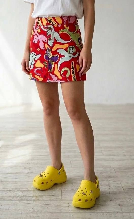 Marimekko Vintage 1990s Marimekko mini skirt Size 38" / US 16 / IT 52 - 1 Thumbnail