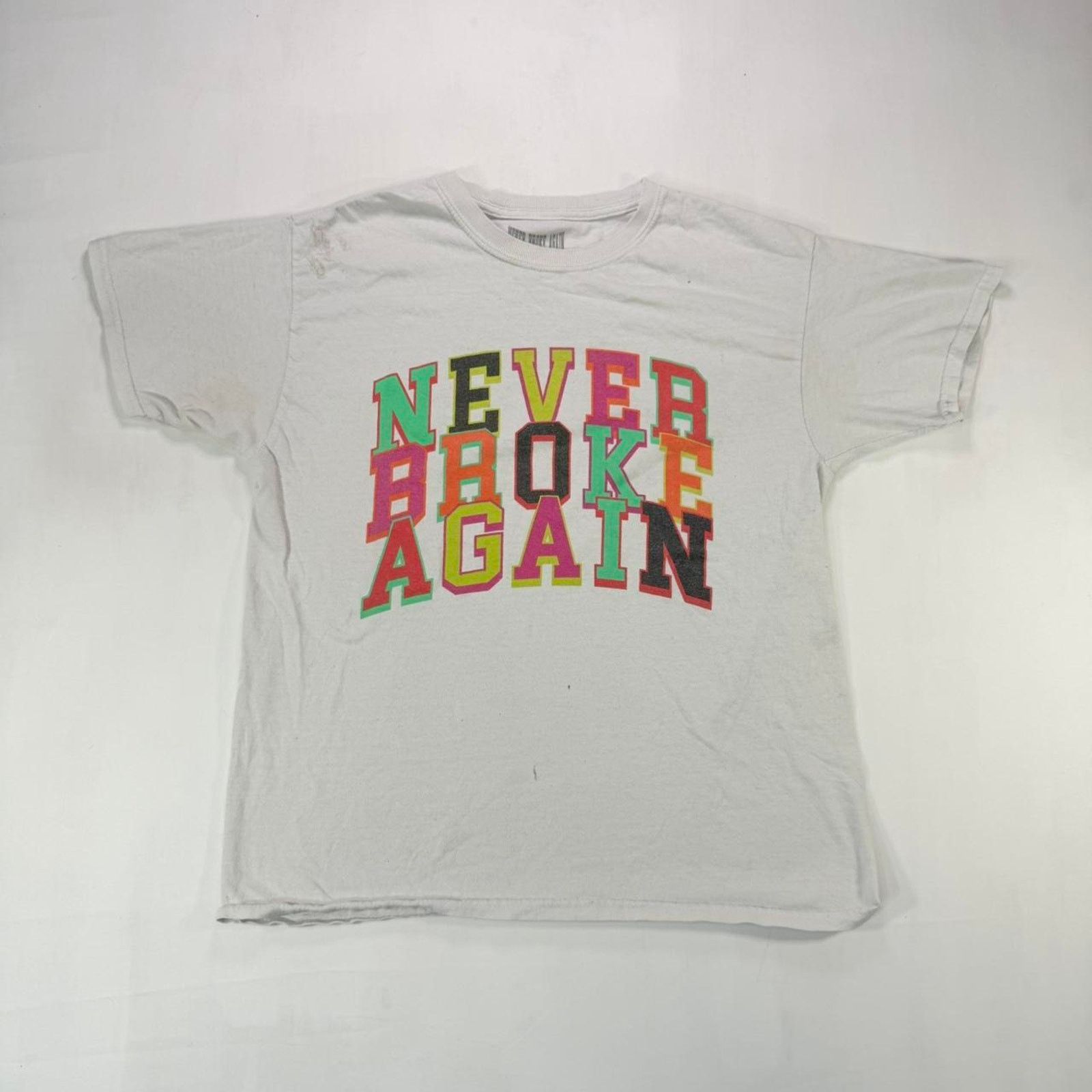 Other White Never Broke Again tee NBA Youngboy Size US M / EU 48-50 / 2 - 1 Thumbnail