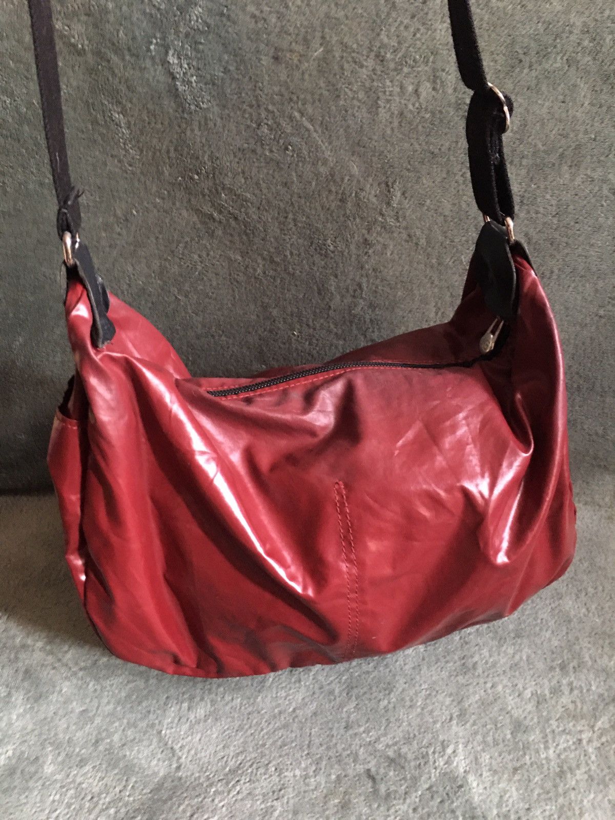 Designer Jack Gomme Paris Burgundy Design Shoulder Bag Size ONE SIZE - 2 Thumbnail