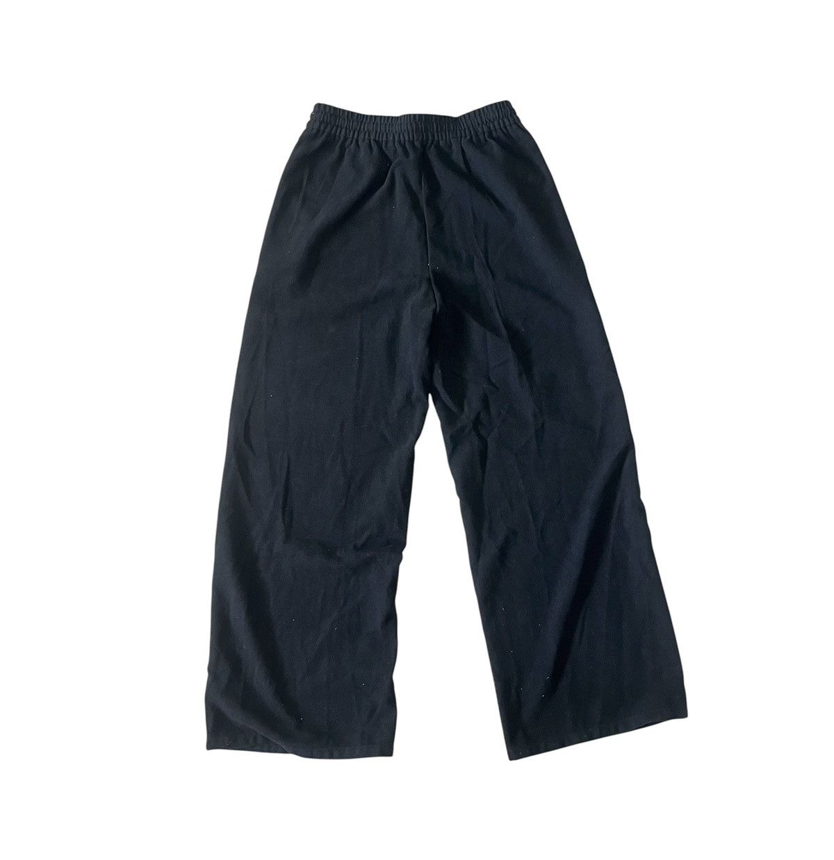 GU Vintage gu drawstring black wideleg trousers Size US 26 / EU 42 - 4 Thumbnail
