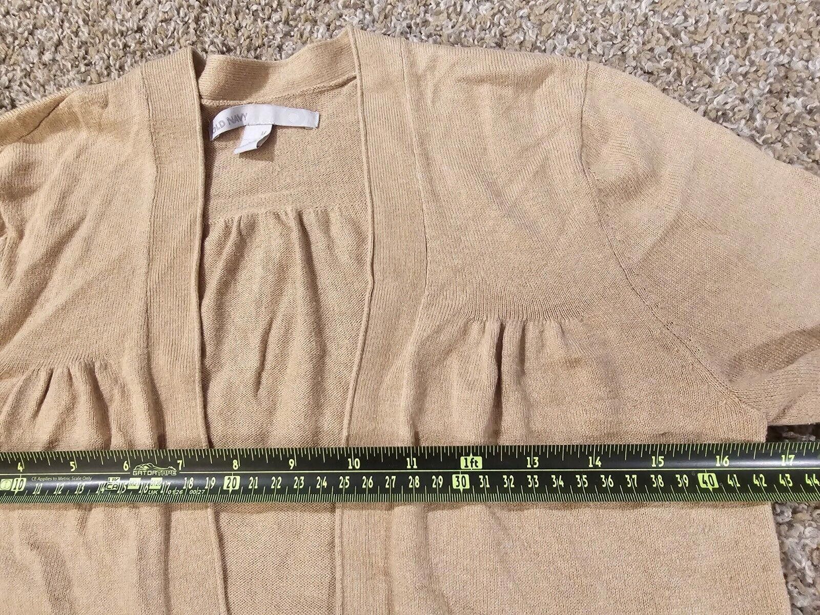 Old Navy Old Navy Womens Medium Cardigan Sweater Neutral Beige Tan Size M / US 6-8 / IT 42-44 - 7 Thumbnail