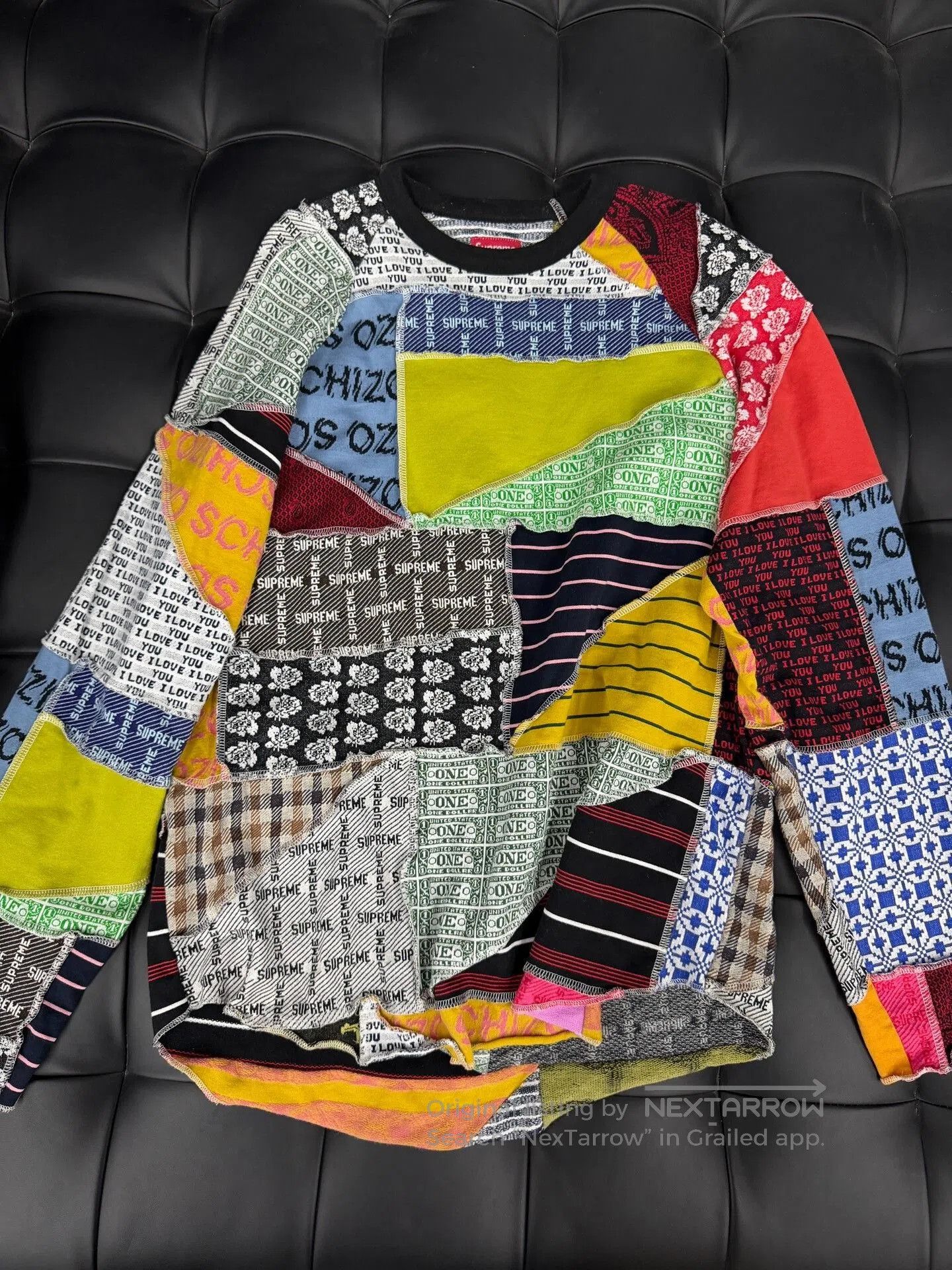 Supreme Supreme Patchwork Jacquard Long Sleeve Top. Size US S / EU 44-46 / 1 - 1 Thumbnail