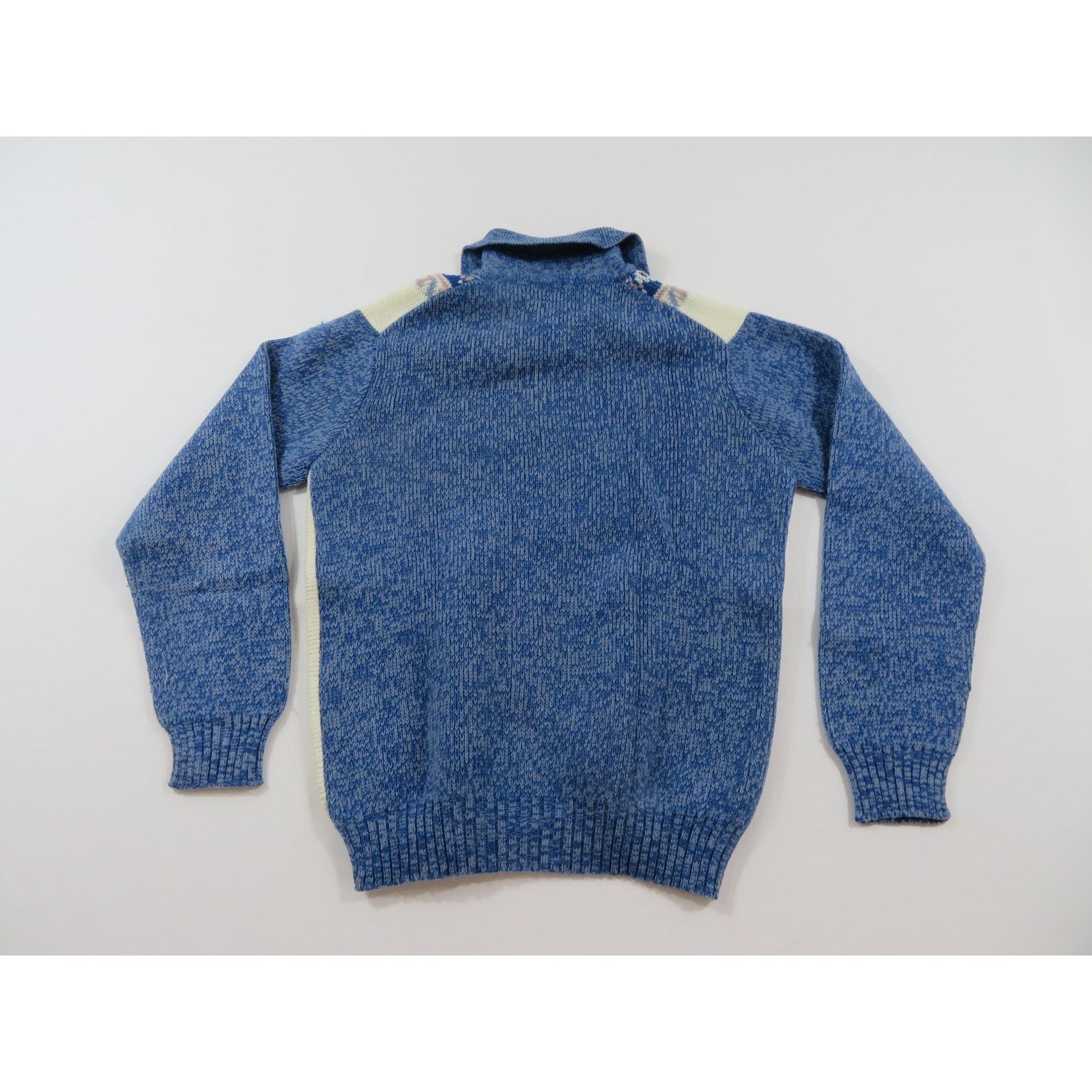 Other YATX Cardigan Sweater Blue and Beige Sz 40 Vintage Size US M / EU 48-50 / 2 - 2 Thumbnail