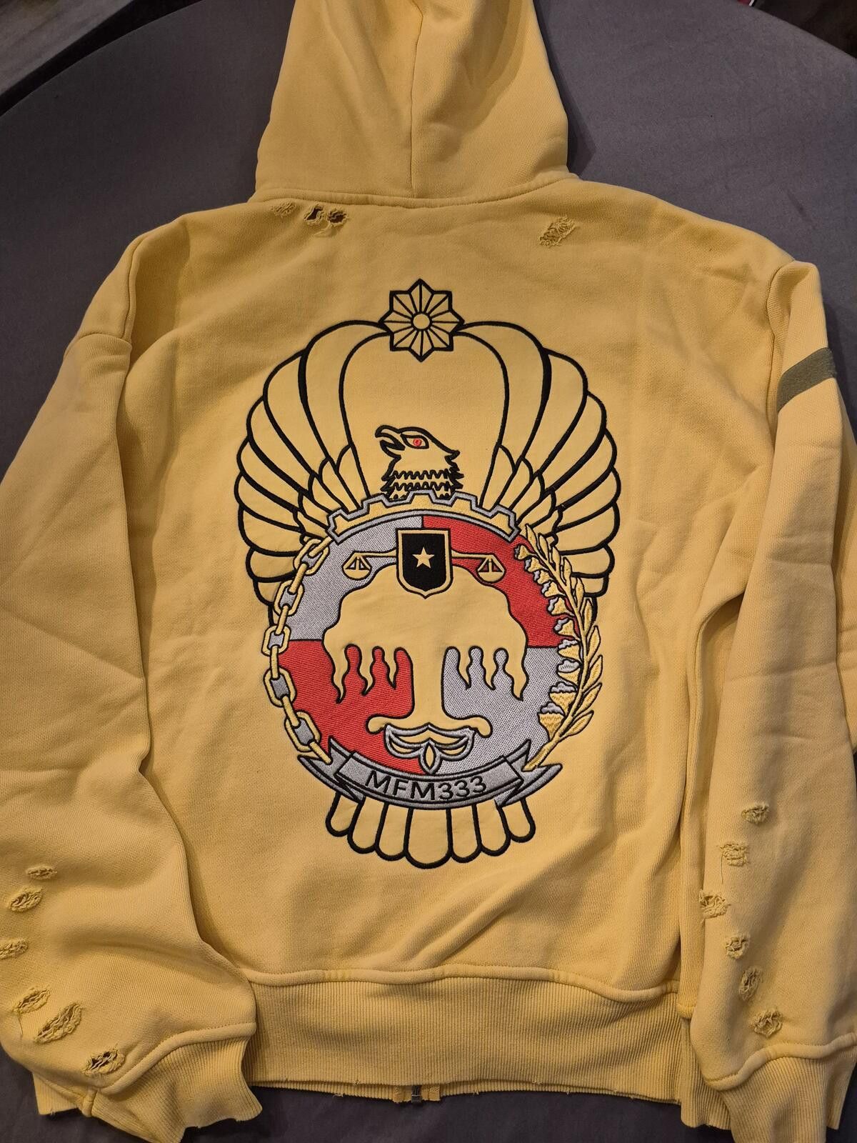 murd333r.fm Murder FM Special Ops Yellow Hoodie Size Large BNWT Size US L / EU 52-54 / 3 - 5 Thumbnail