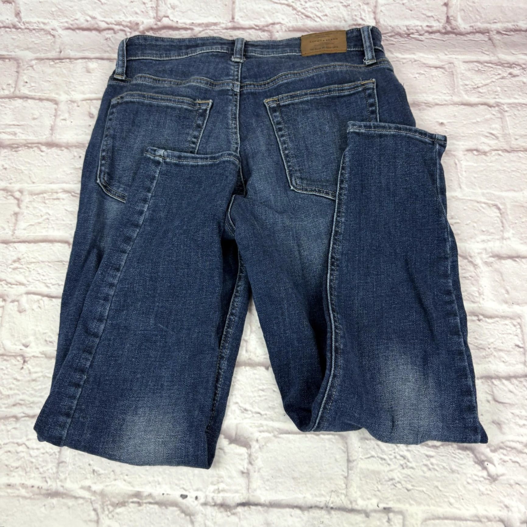 Lucky Brand Lucky Brand Jeans Womens 8 29 Ankle Bridgette Skinny Stretch Denim Blue Mid Rise Slim Pockets Zip Fly Size 30" / US 8 / IT 44 - 4 Thumbnail