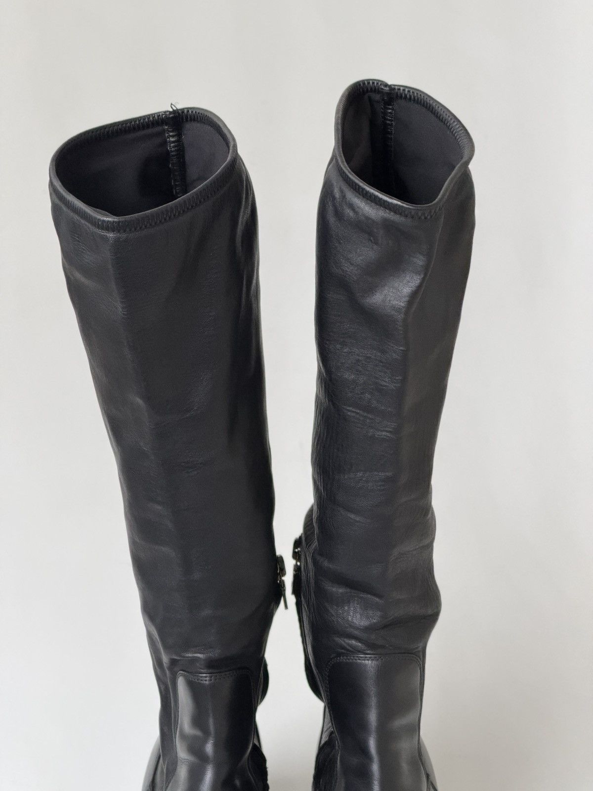 Prada *sz38.5* PRADA FW2006 Embroidered Leather Boots shoes Biker Size US 8.5 / IT 38.5 - 7 Thumbnail