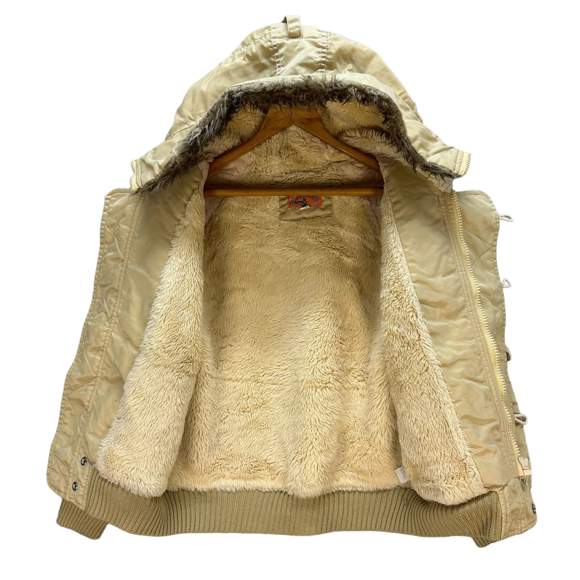 Vintage WRAPIDTRAIN By Wrangler Sherpa Hooded Jacket #A35-0791 Size US S / EU 44-46 / 1 - 7 Thumbnail