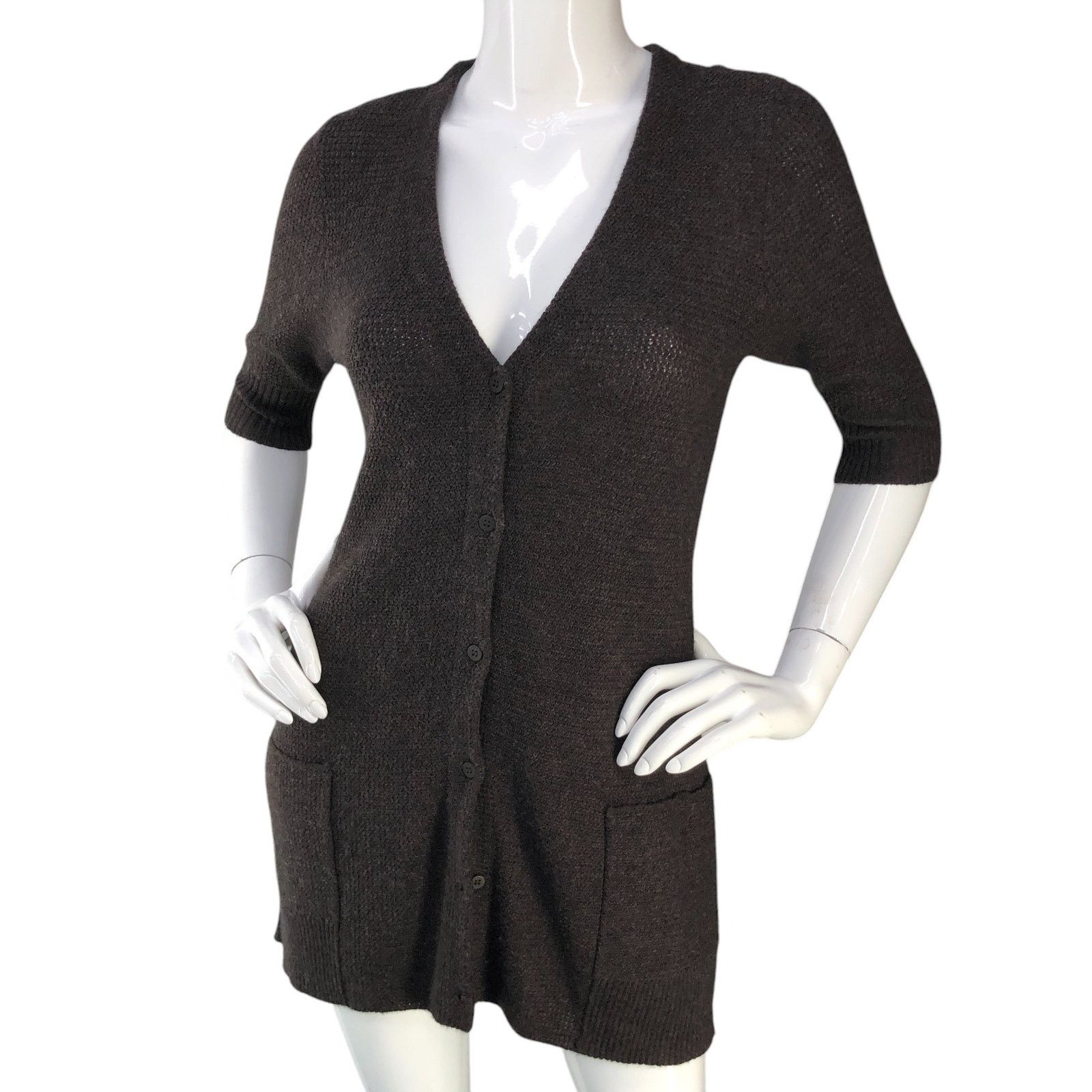 Eileen Fisher Eileen Fisher Petite Size PS Cardigan Wool Angora Cashmere Size S / US 4 / IT 40 - 1 Thumbnail