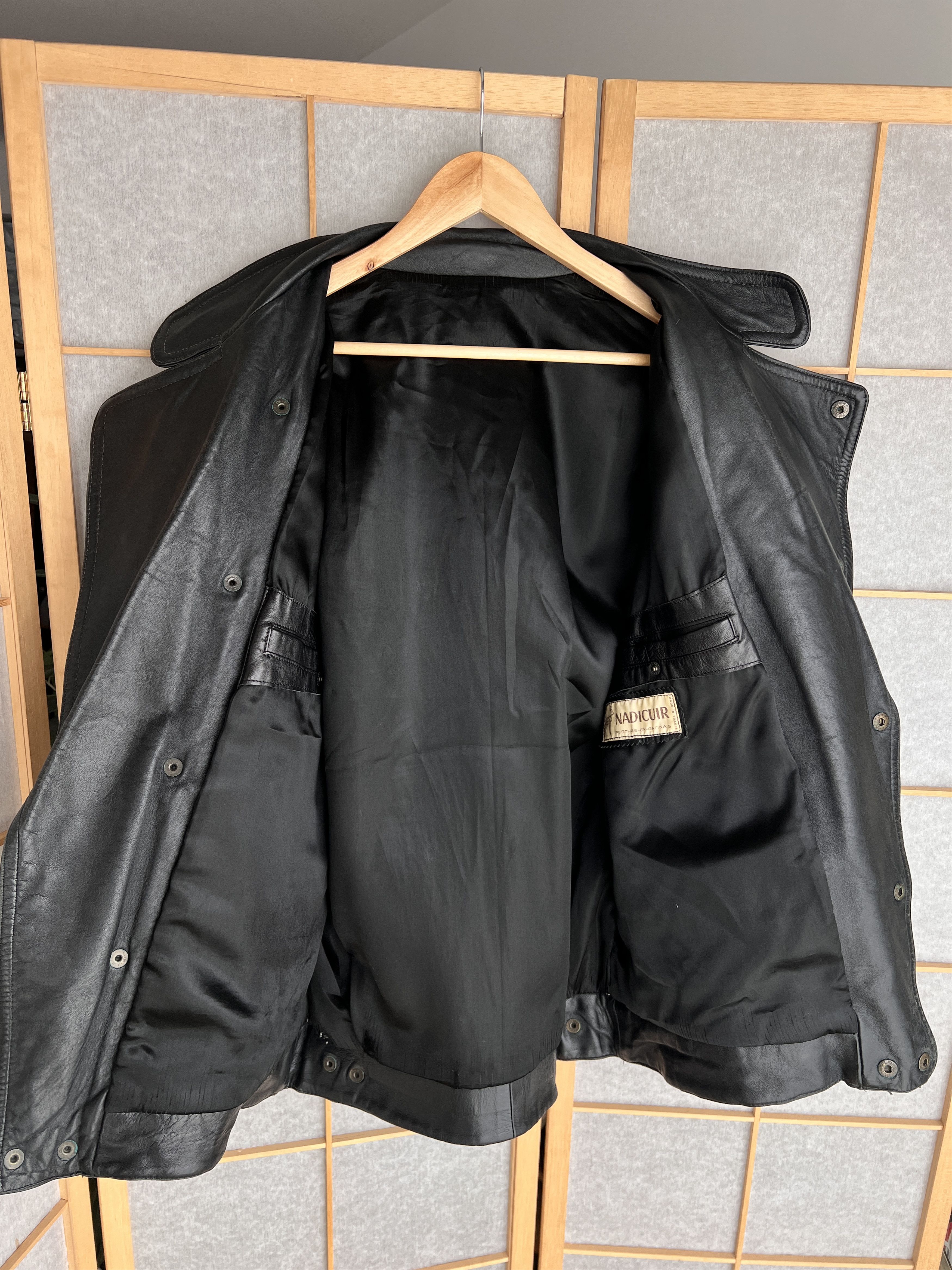 Hysteric Glamour Rare Asymmetric rick owens type leather bomber racing jacket Size US L / EU 52-54 / 3 - 14 Thumbnail