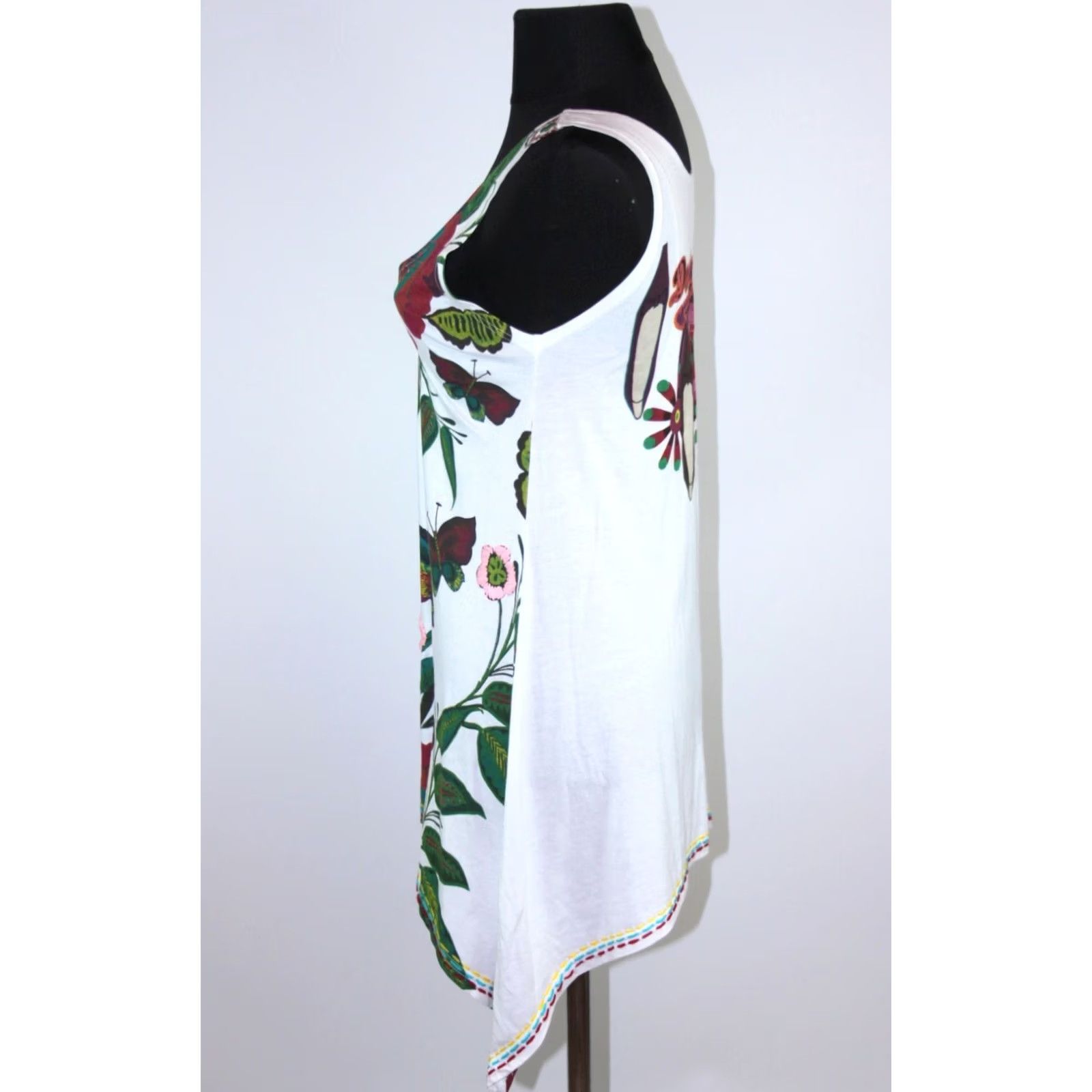 Desigual Desigual womens white butterfly shirt tunic Adult M Size M / US 6-8 / IT 42-44 - 4 Thumbnail