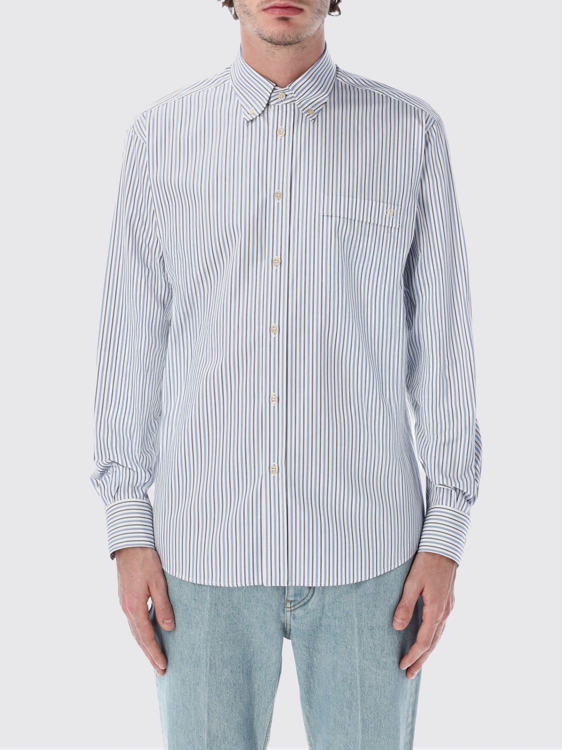 Valentino Valentino Shirt Men Ivory Size US XXS / EU 40 - 1 Thumbnail