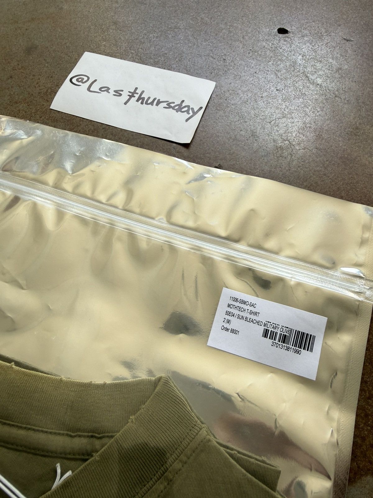 Satisfy Satisfy Running Equipment MothTech Tee Olive Green Medium Size US M / EU 48-50 / 2 - 13 Thumbnail
