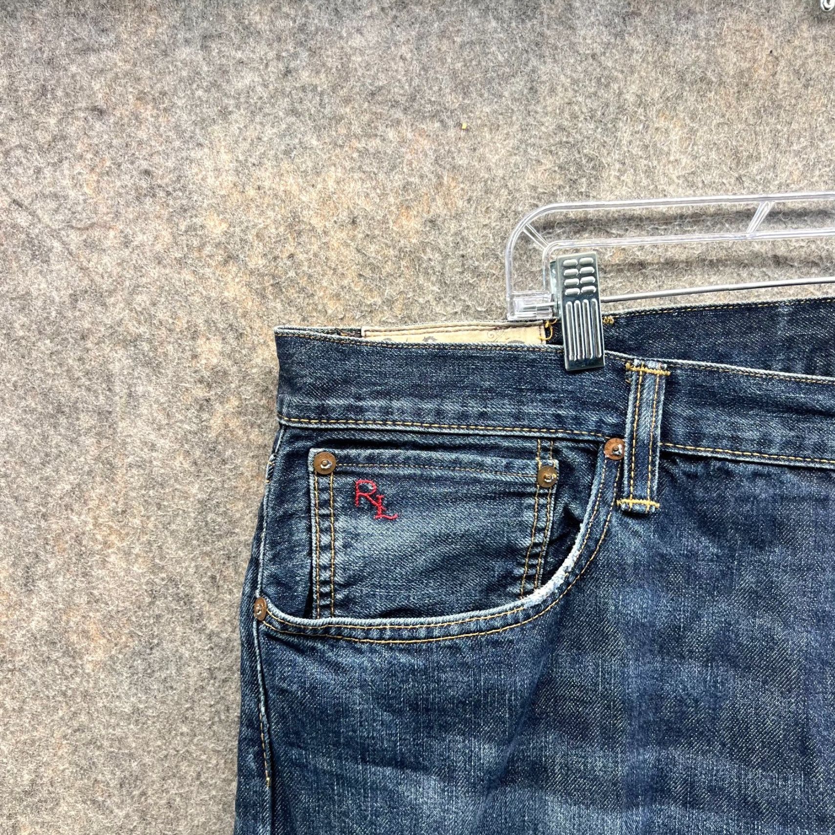 Polo Ralph Lauren Vintage Polo Ralph Lauren Jeans Mens 40x32 Blue Denim Straight Cotton Stone Wash Size 40 Inseam 32 Regular Fit Straight Size US L / EU 52-54 / 3 - 5 Thumbnail