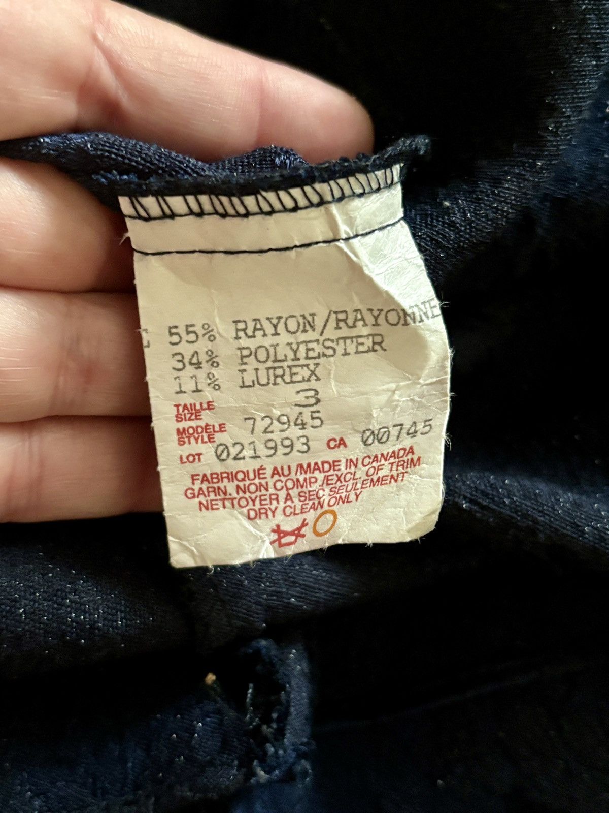 Other Vintage 1990’s RARE “SCENE” Maxi Skirt Blue Brocade. Small Size 27" / US 4 / IT 40 - 6 Thumbnail