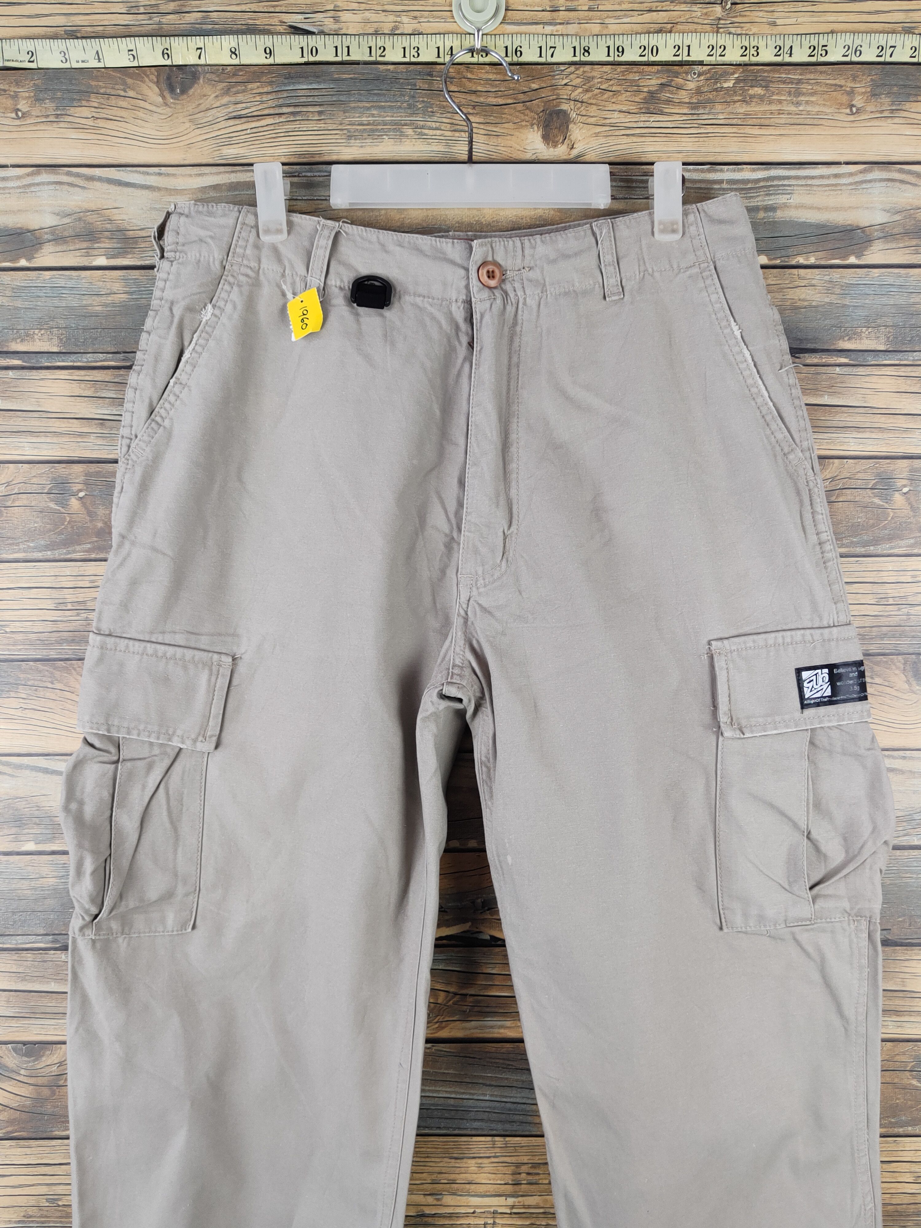Japanese Brand DL Rub Beige Multipocket Tactical Cargo Pants #1960 Size US 32 / EU 48 - 2 Thumbnail