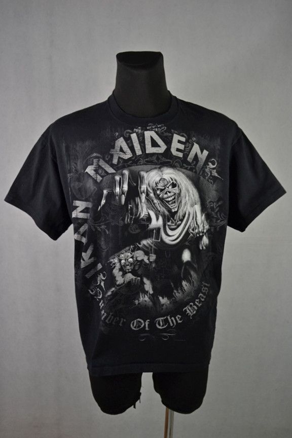 Band Tees × Iron Maiden × Vintage Vintage 2010 Iron Maiden Number Of The Beast Tee XL Size US XXL / EU 58 / 5 - 1 Thumbnail