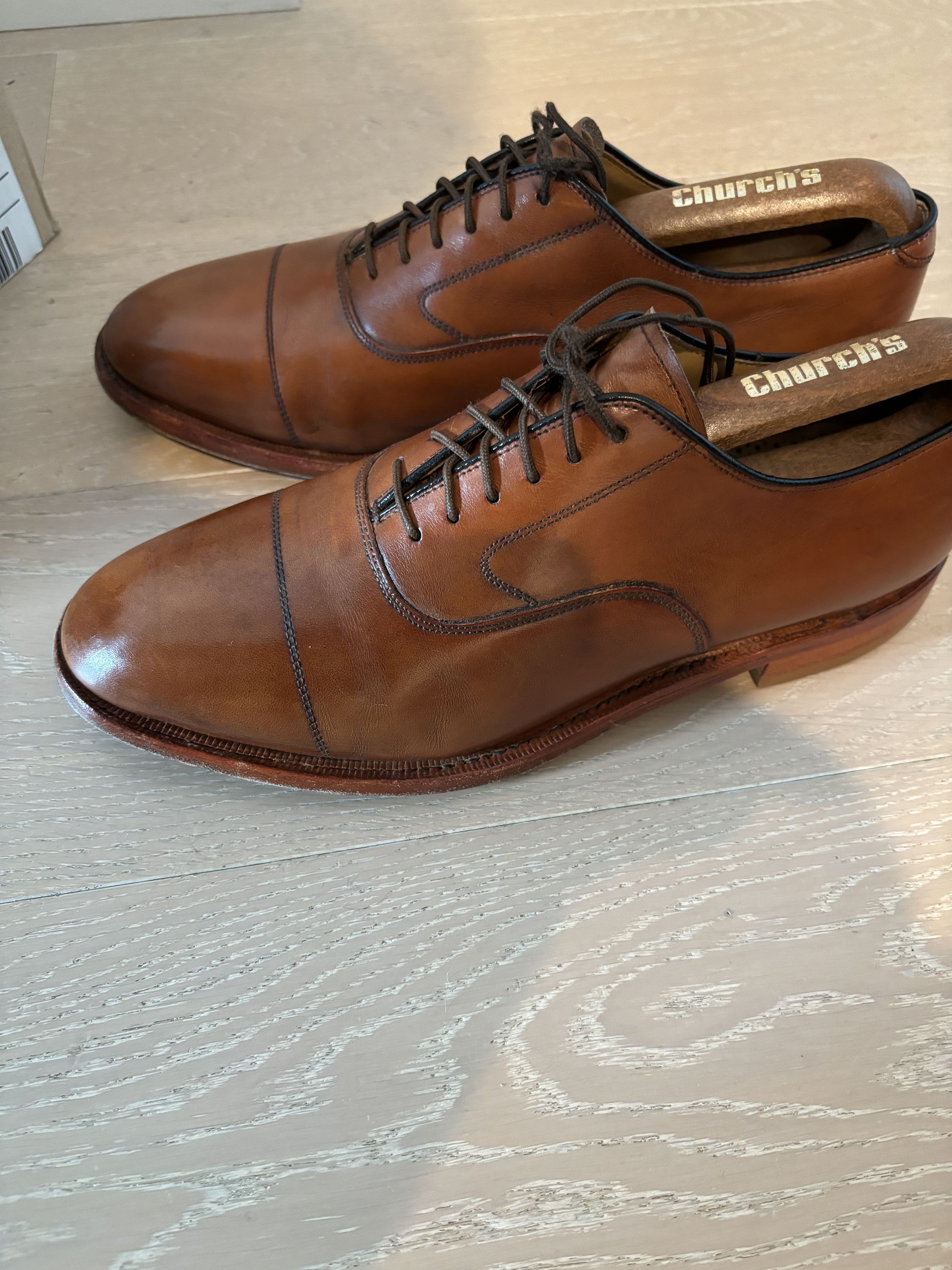 Johnston & Murphy Johnston & Murphy Limited Hyde Park II Tan Cap Toe Size US 8 / EU 41 - 8 Thumbnail