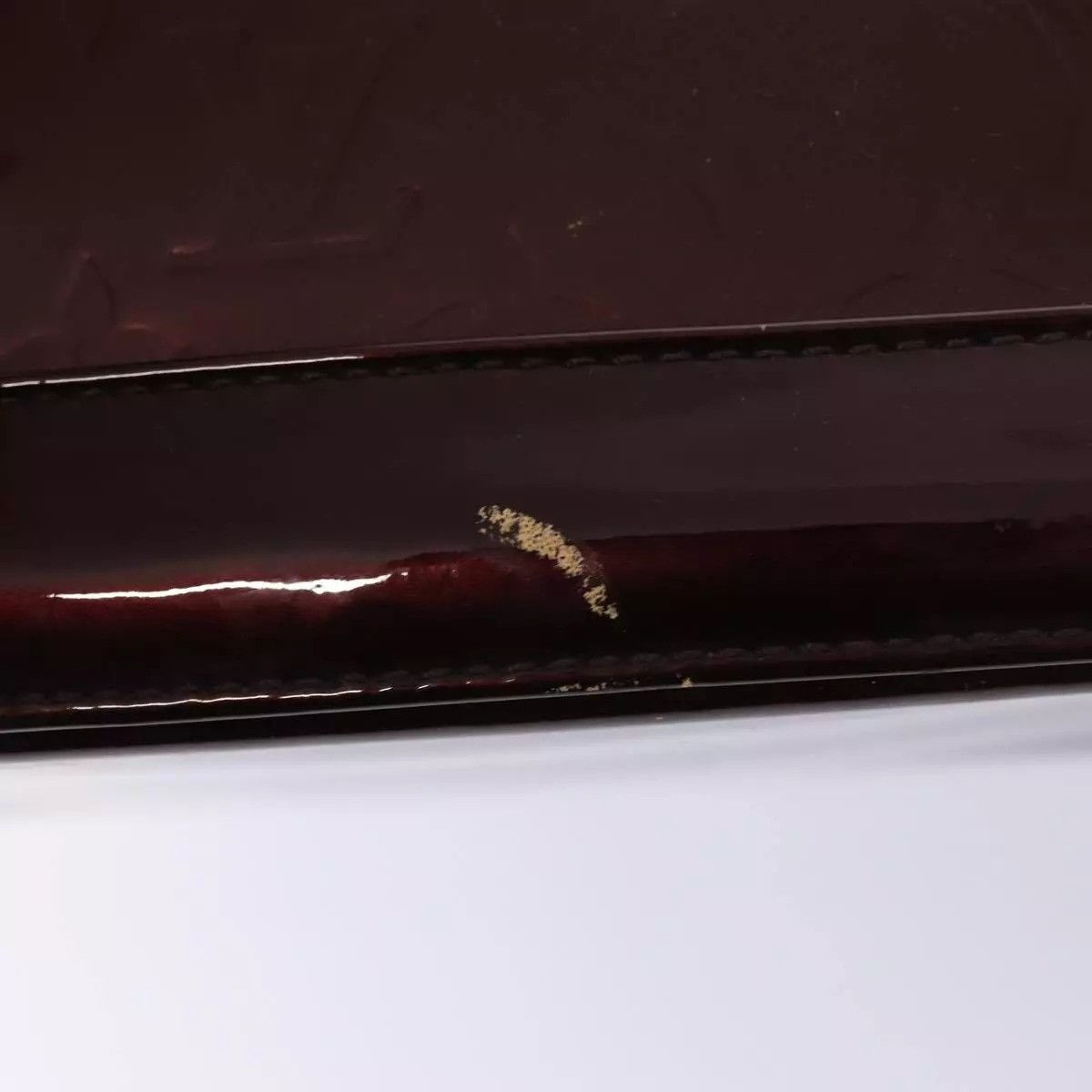 Louis Vuitton LOUIS VUITTON Monogram Vernis Alma GM Hand Bag Amarante Size ONE SIZE - 7 Thumbnail