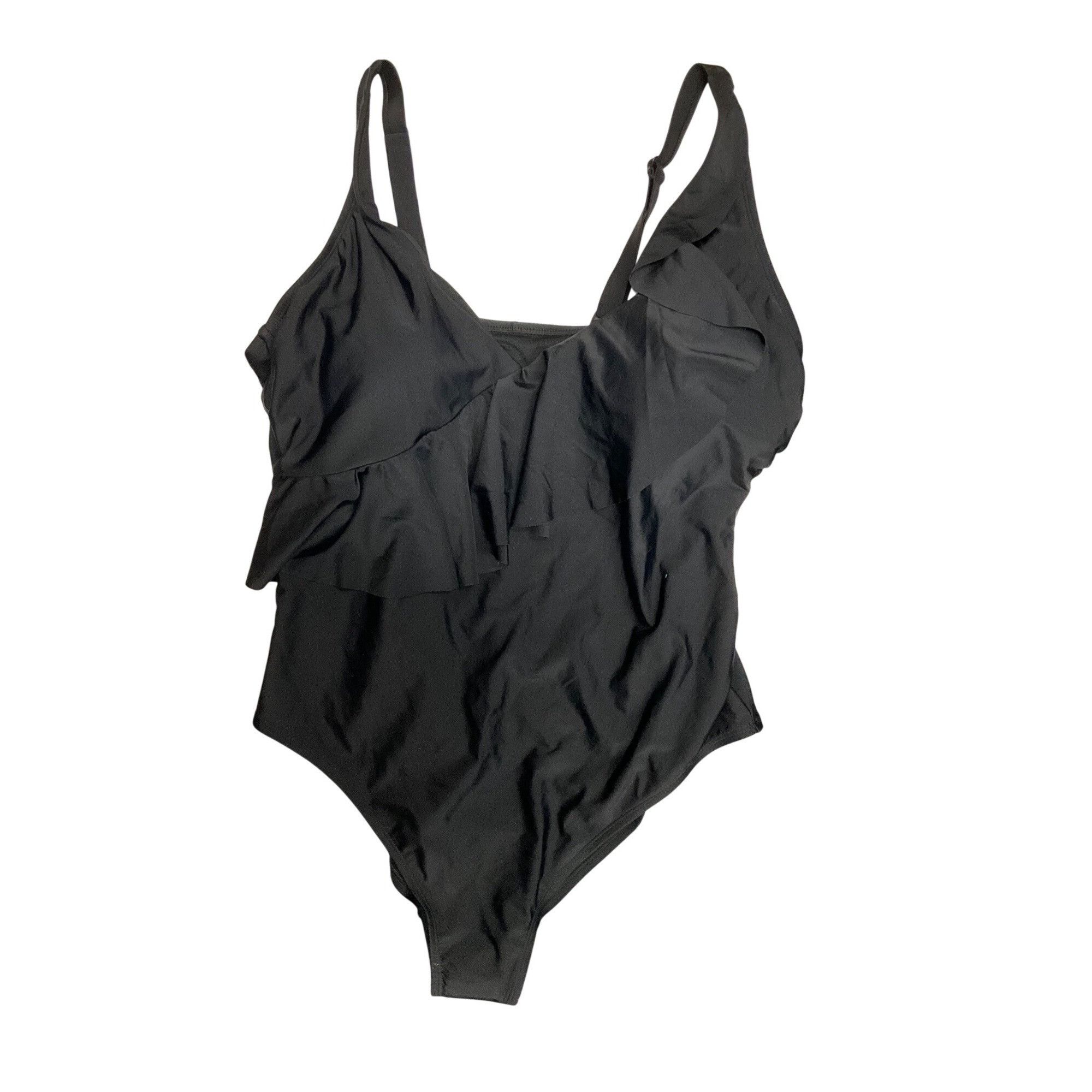 Other Women's Shoulder Ruffle Medium Coverage One Piece Swimsuit 2 Size 3XL / US 20-22 - 3 Thumbnail